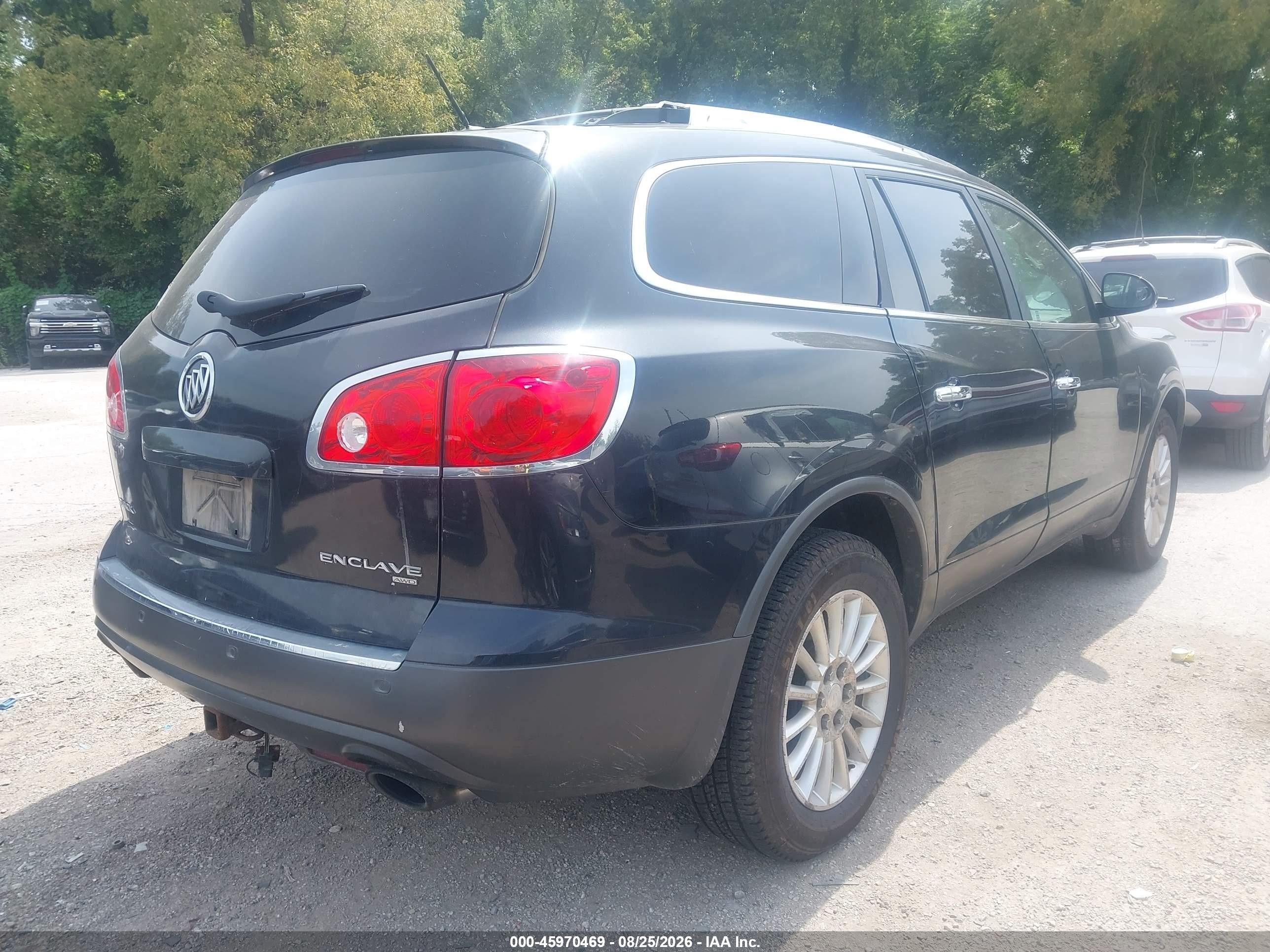2012 Buick Enclave Leather Black vin: 5GAKVCEDXCJ203274
