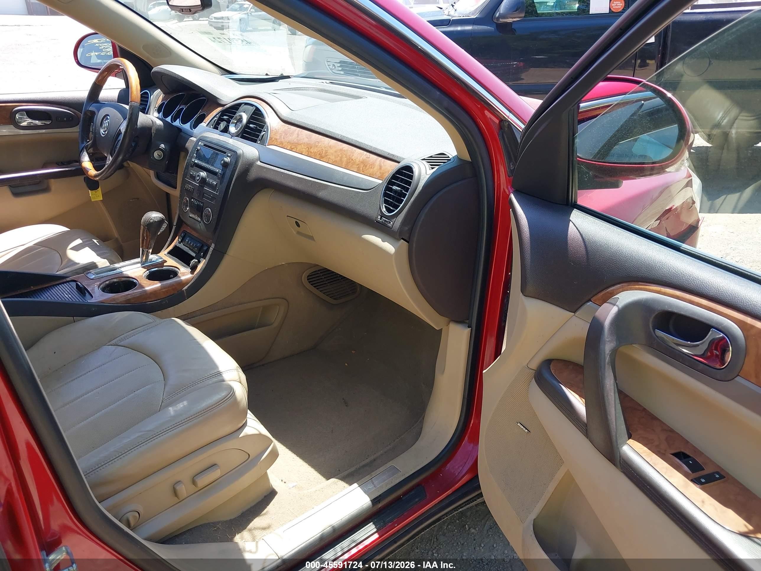 2012 Buick Enclave Leather Red vin: 5GAKVCEDXCJ261952