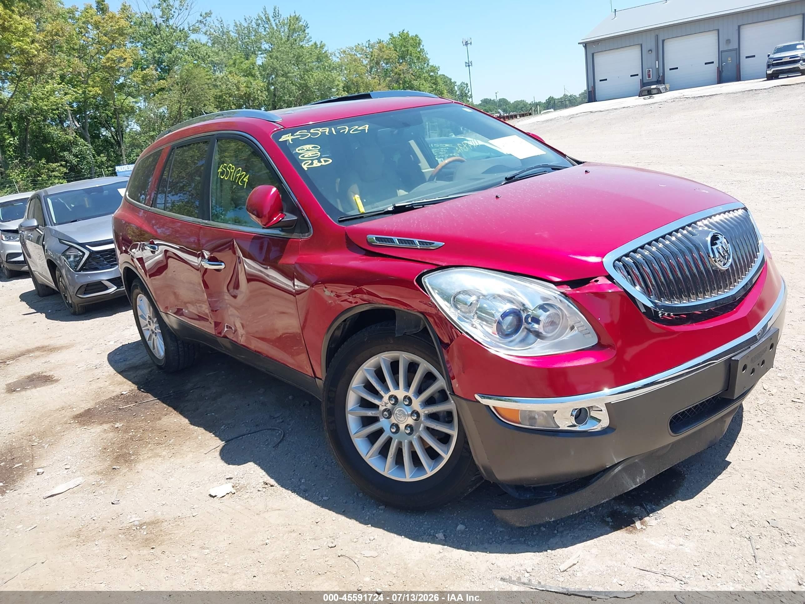 2012 Buick Enclave Leather Red vin: 5GAKVCEDXCJ261952