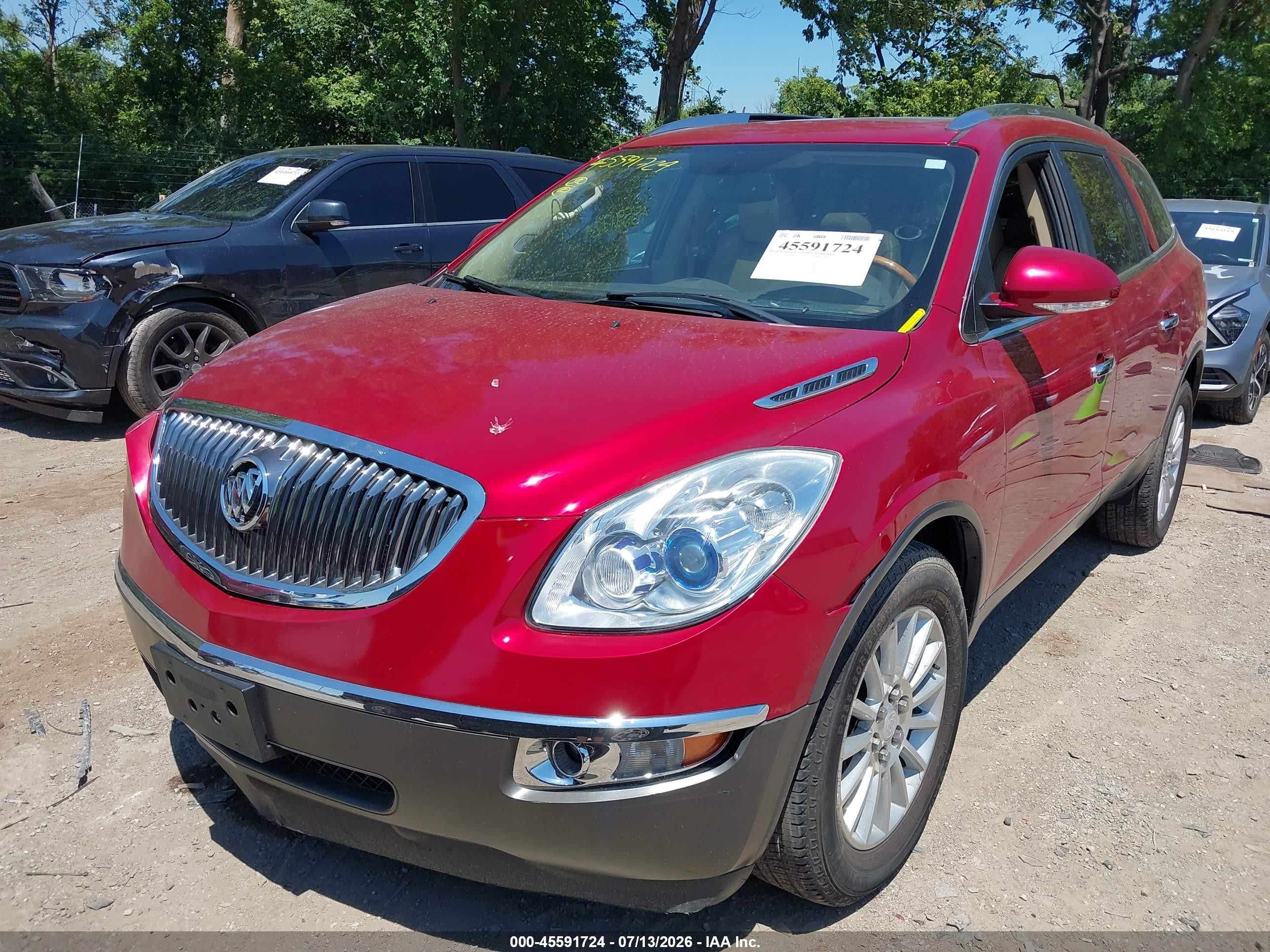 2012 Buick Enclave Leather Red vin: 5GAKVCEDXCJ261952