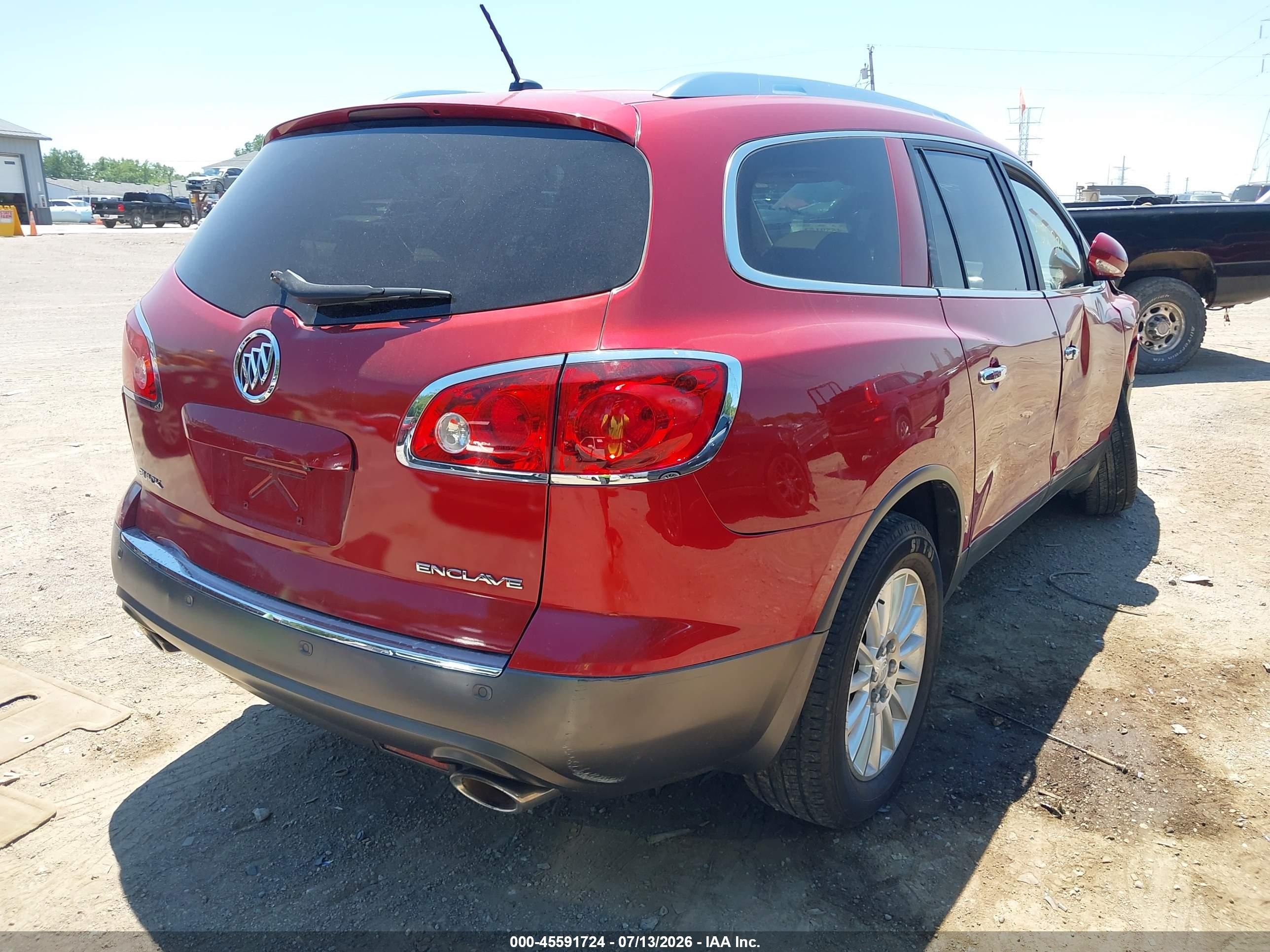 2012 Buick Enclave Leather Red vin: 5GAKVCEDXCJ261952