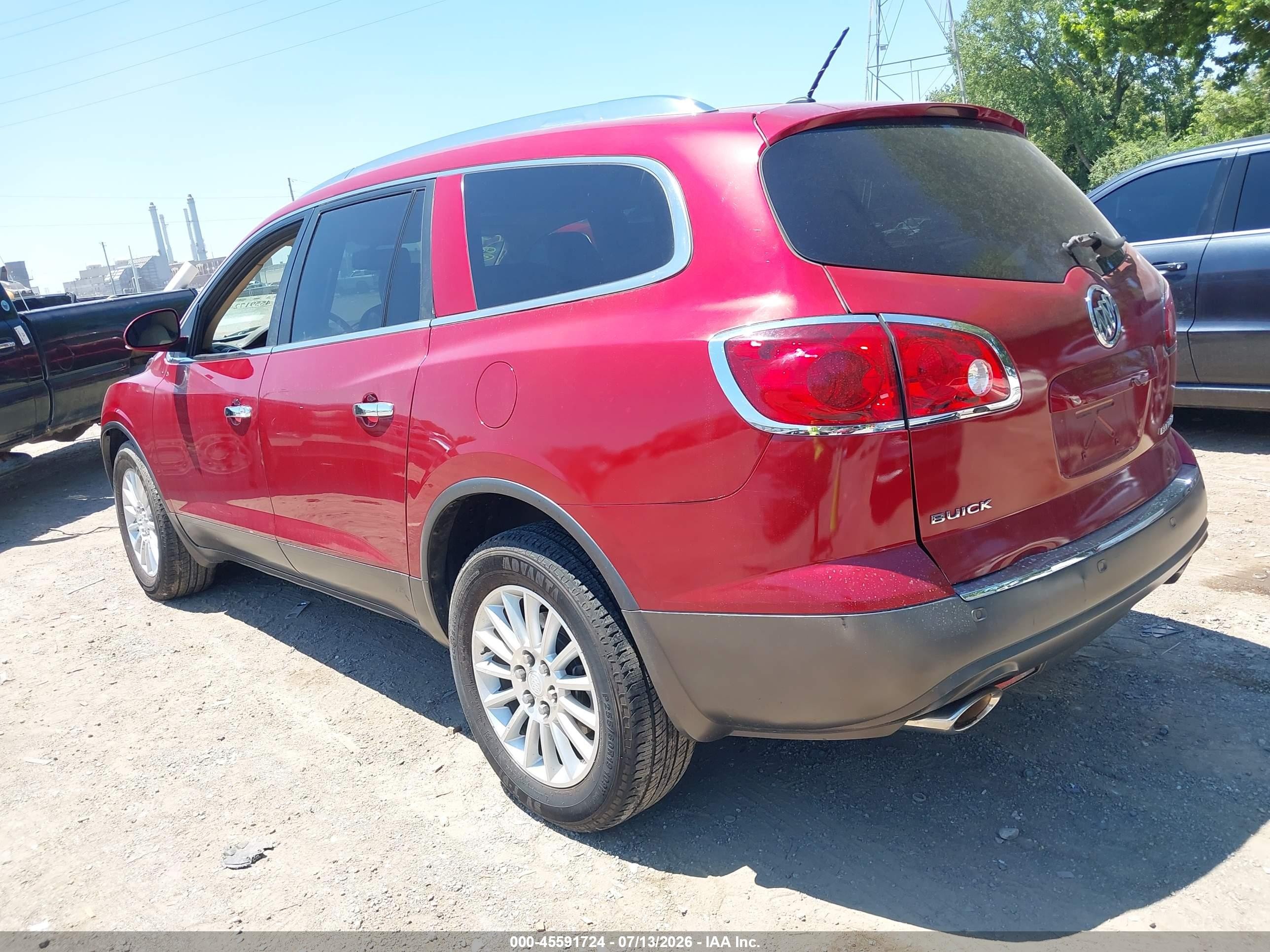 2012 Buick Enclave Leather Red vin: 5GAKVCEDXCJ261952
