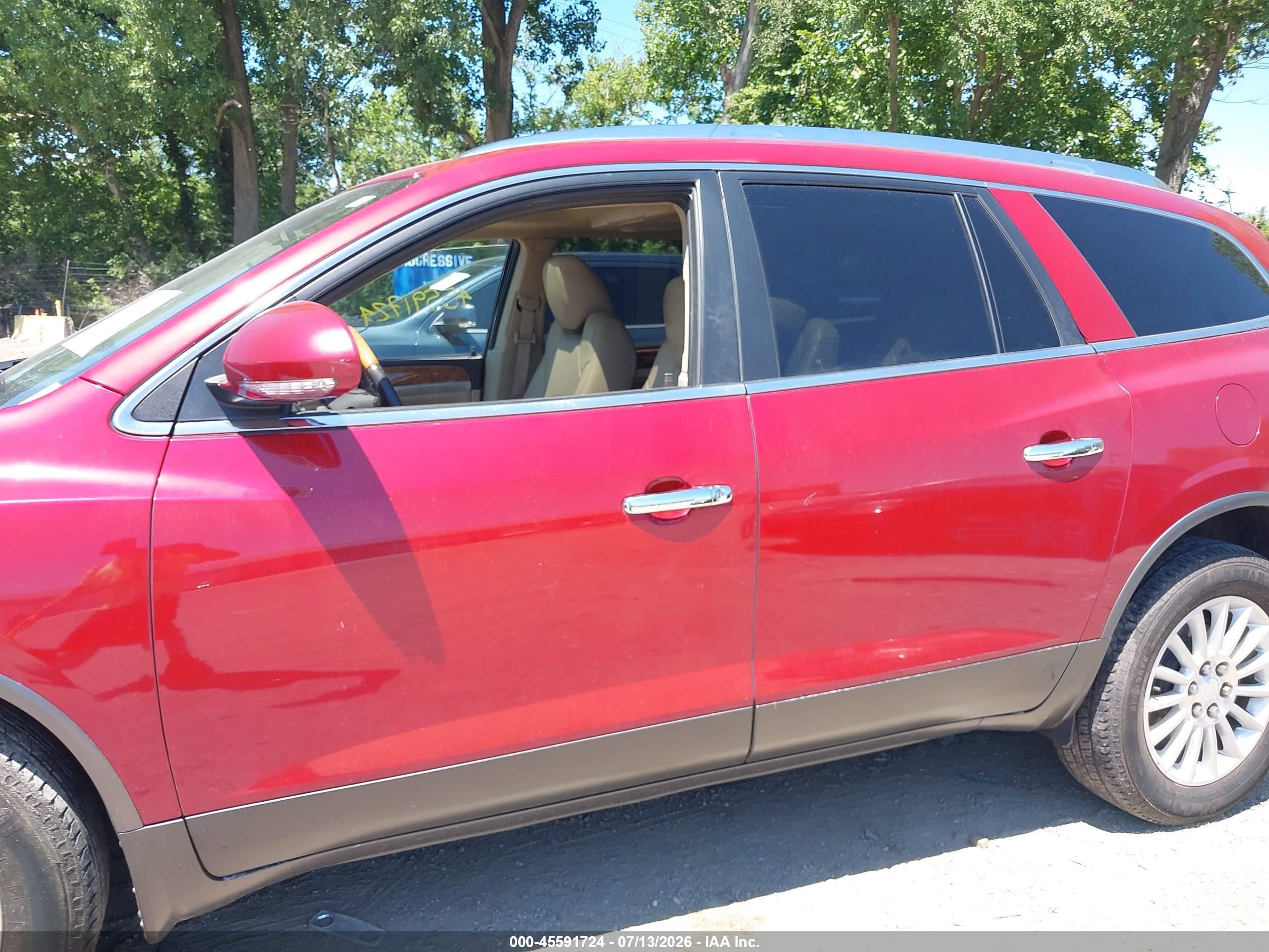 2012 Buick Enclave Leather Red vin: 5GAKVCEDXCJ261952