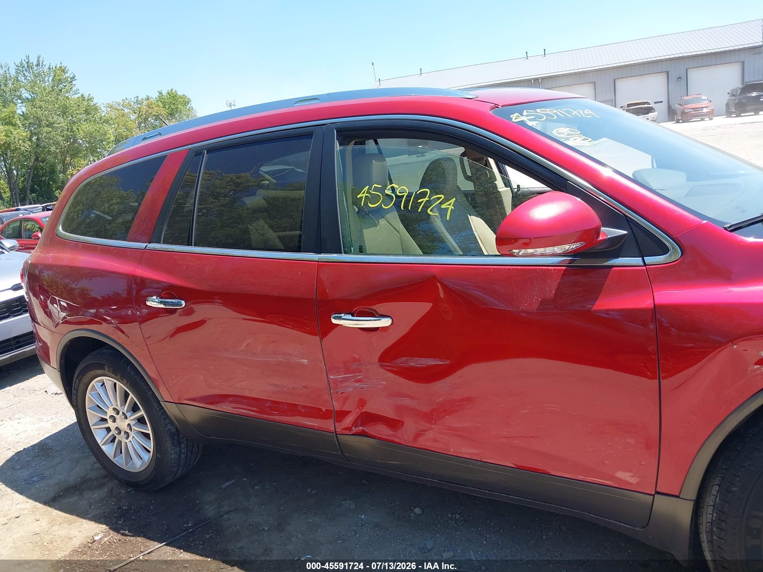 2012 Buick Enclave Leather Red vin: 5GAKVCEDXCJ261952