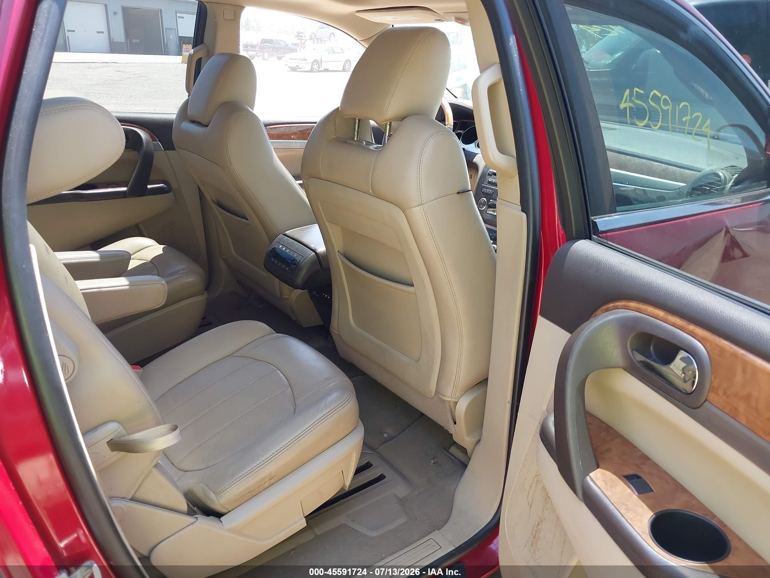 2012 Buick Enclave Leather Red vin: 5GAKVCEDXCJ261952