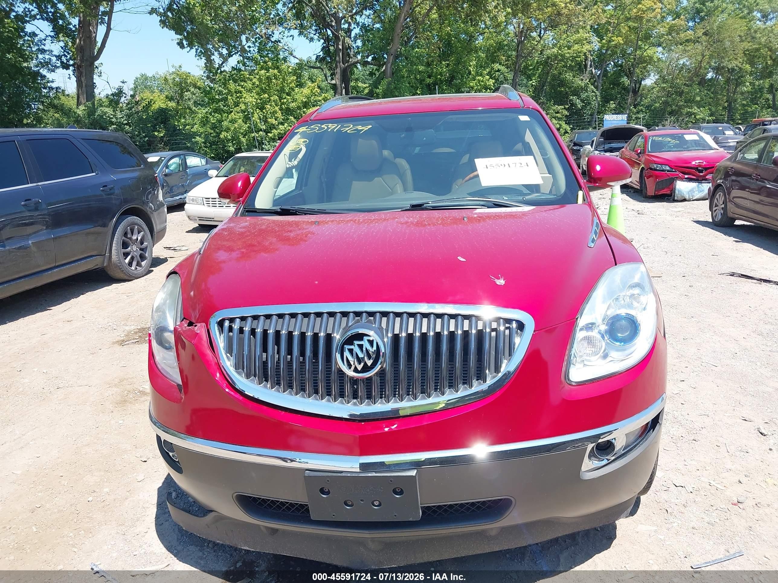 2012 Buick Enclave Leather Red vin: 5GAKVCEDXCJ261952