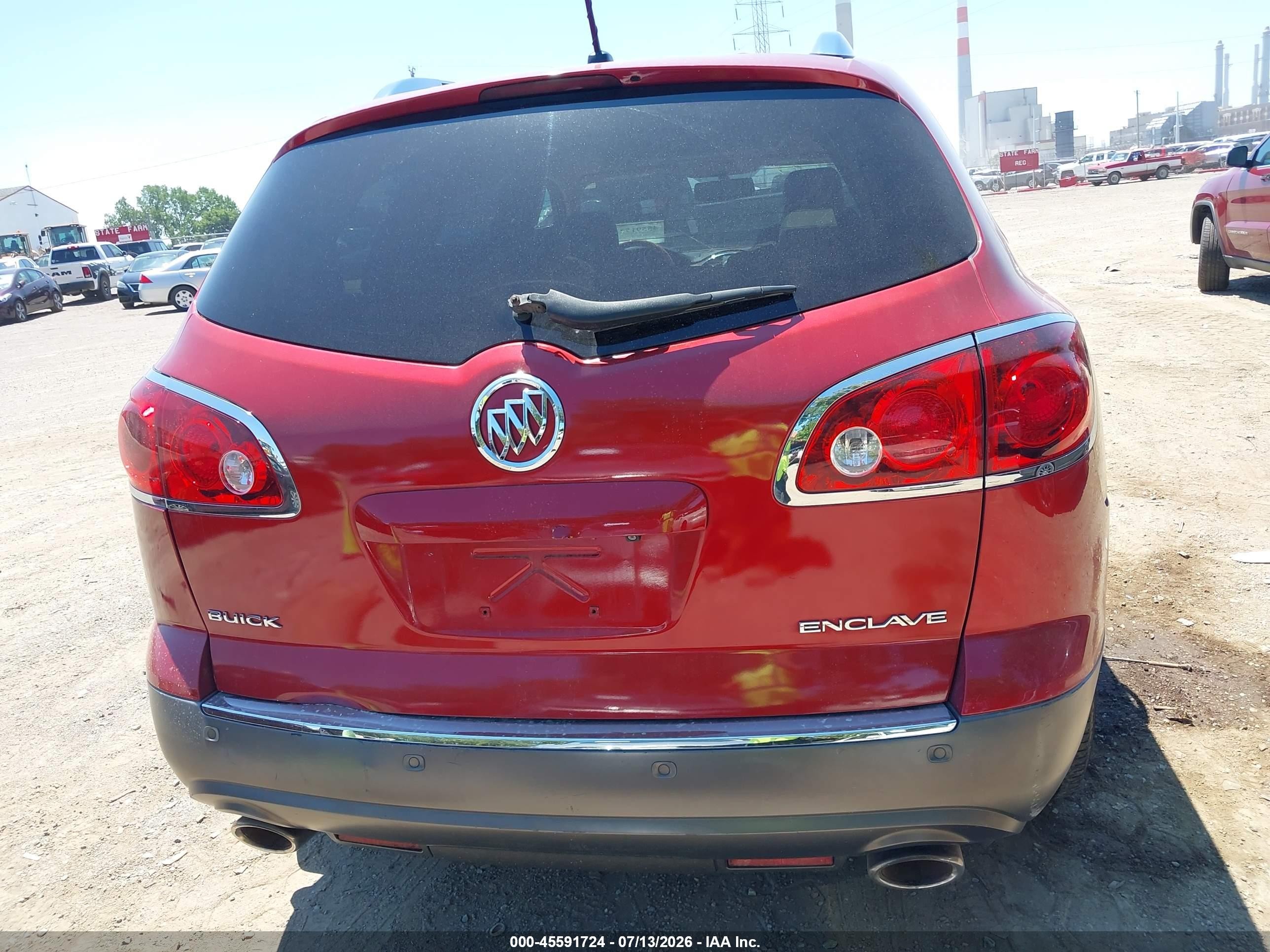 2012 Buick Enclave Leather Red vin: 5GAKVCEDXCJ261952