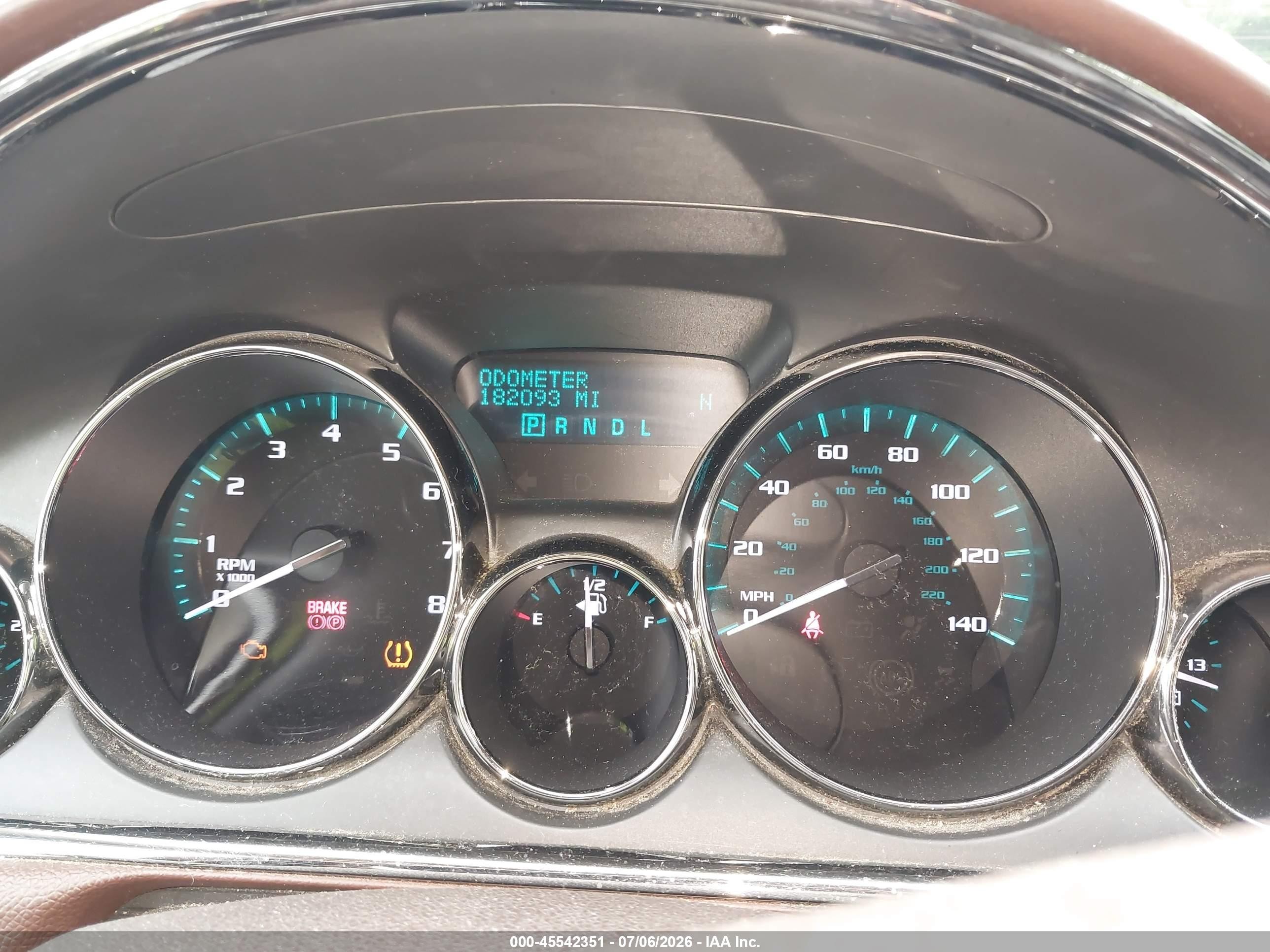 2013 Buick Enclave Leather Cream vin: 5GAKVCKD0DJ262050