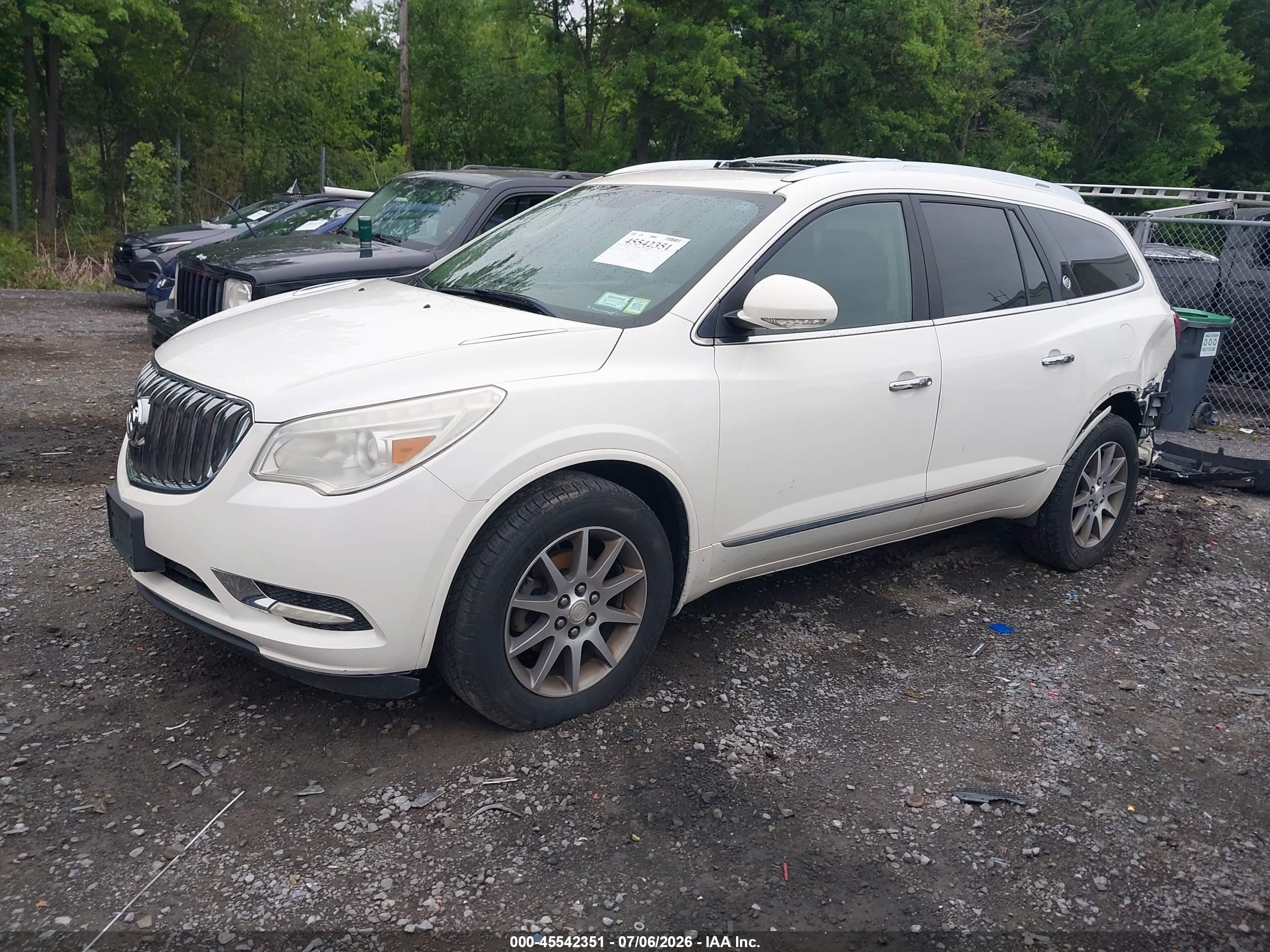 2013 Buick Enclave Leather Cream vin: 5GAKVCKD0DJ262050