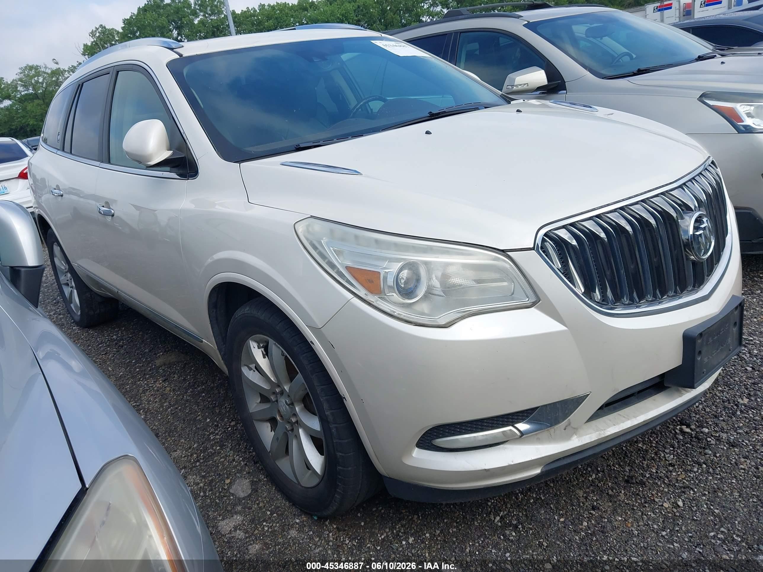 2014 Buick Enclave Premium White vin: 5GAKVCKD0EJ360707