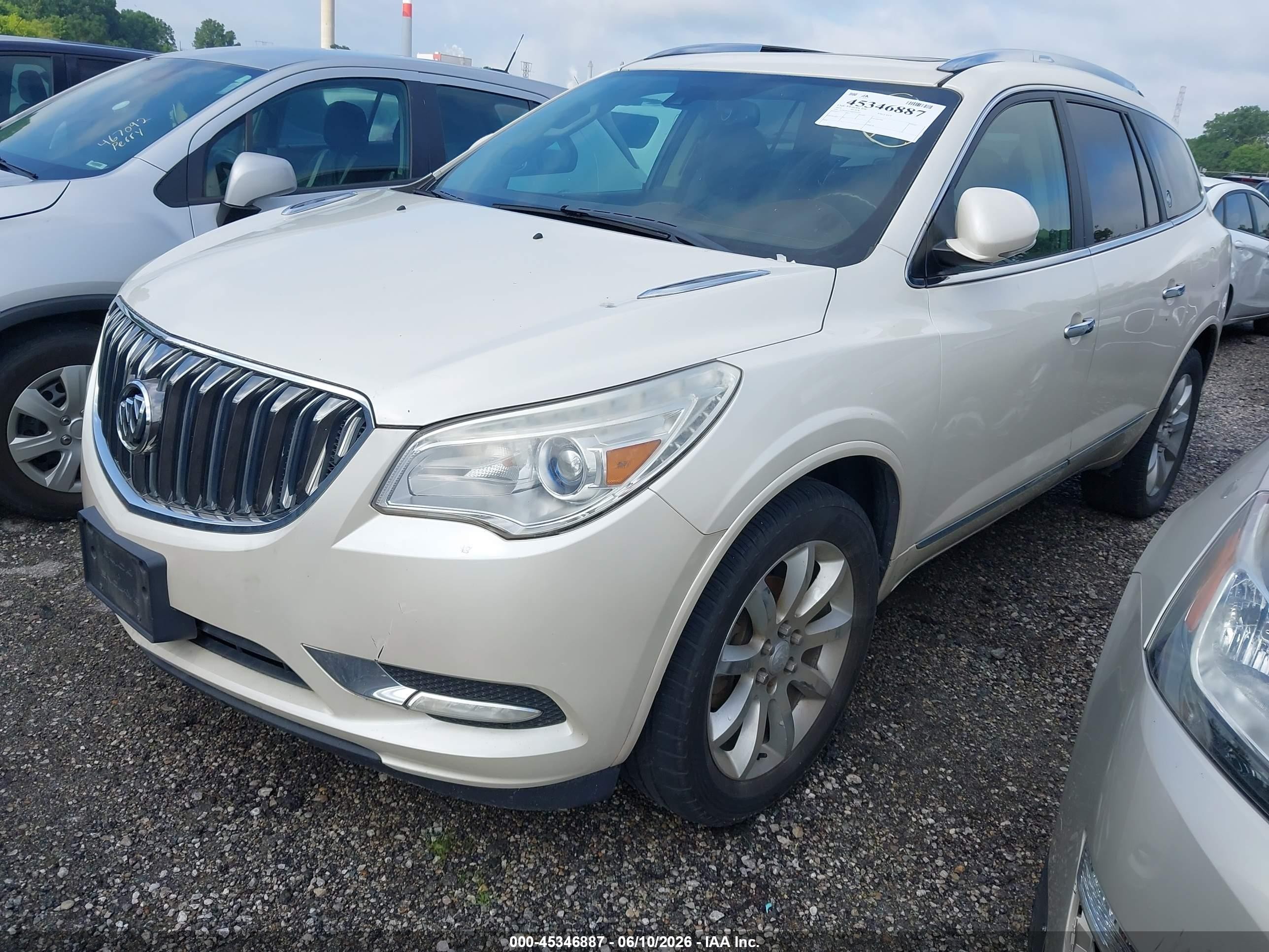 2014 Buick Enclave Premium White vin: 5GAKVCKD0EJ360707