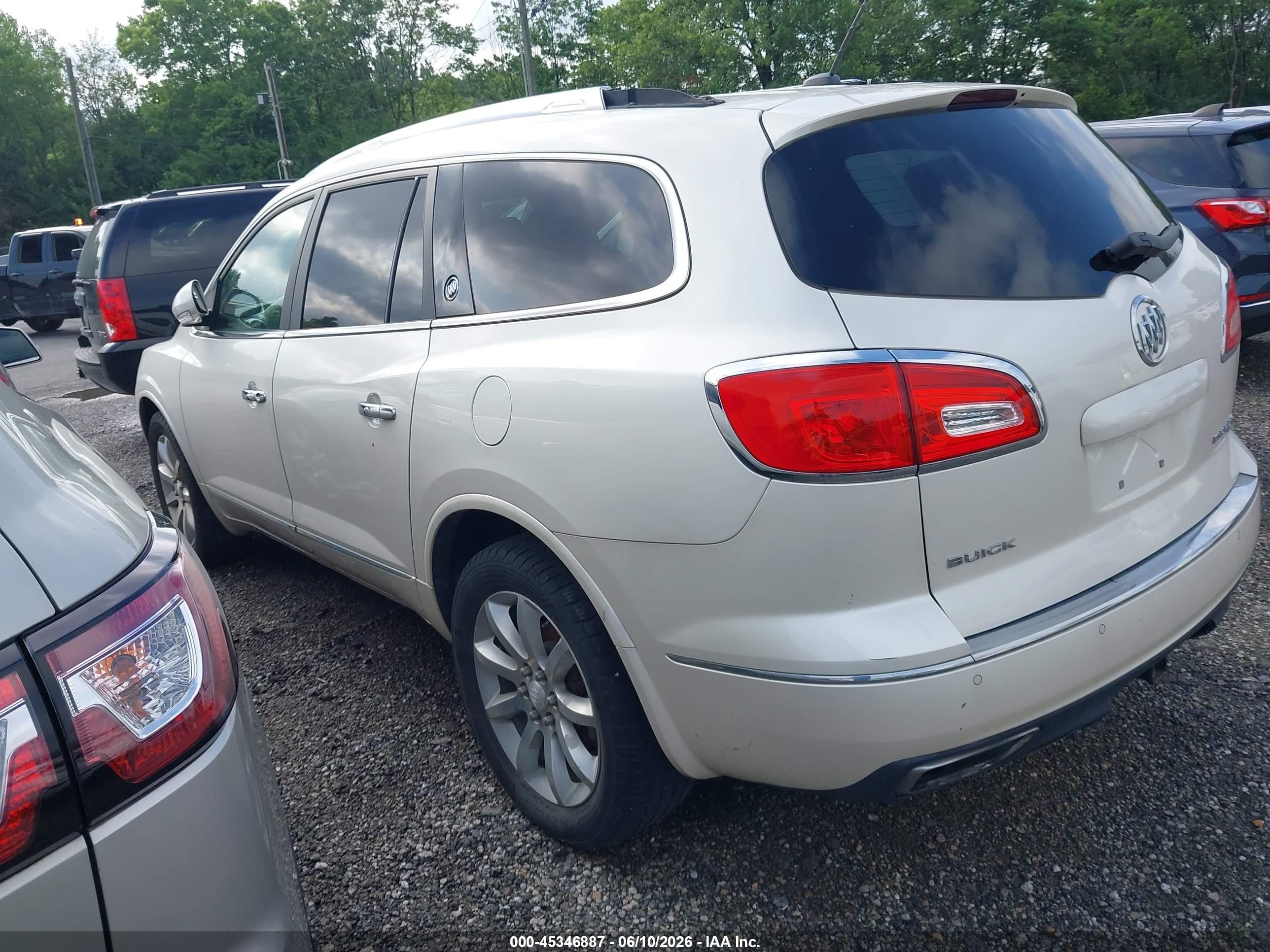 2014 Buick Enclave Premium White vin: 5GAKVCKD0EJ360707