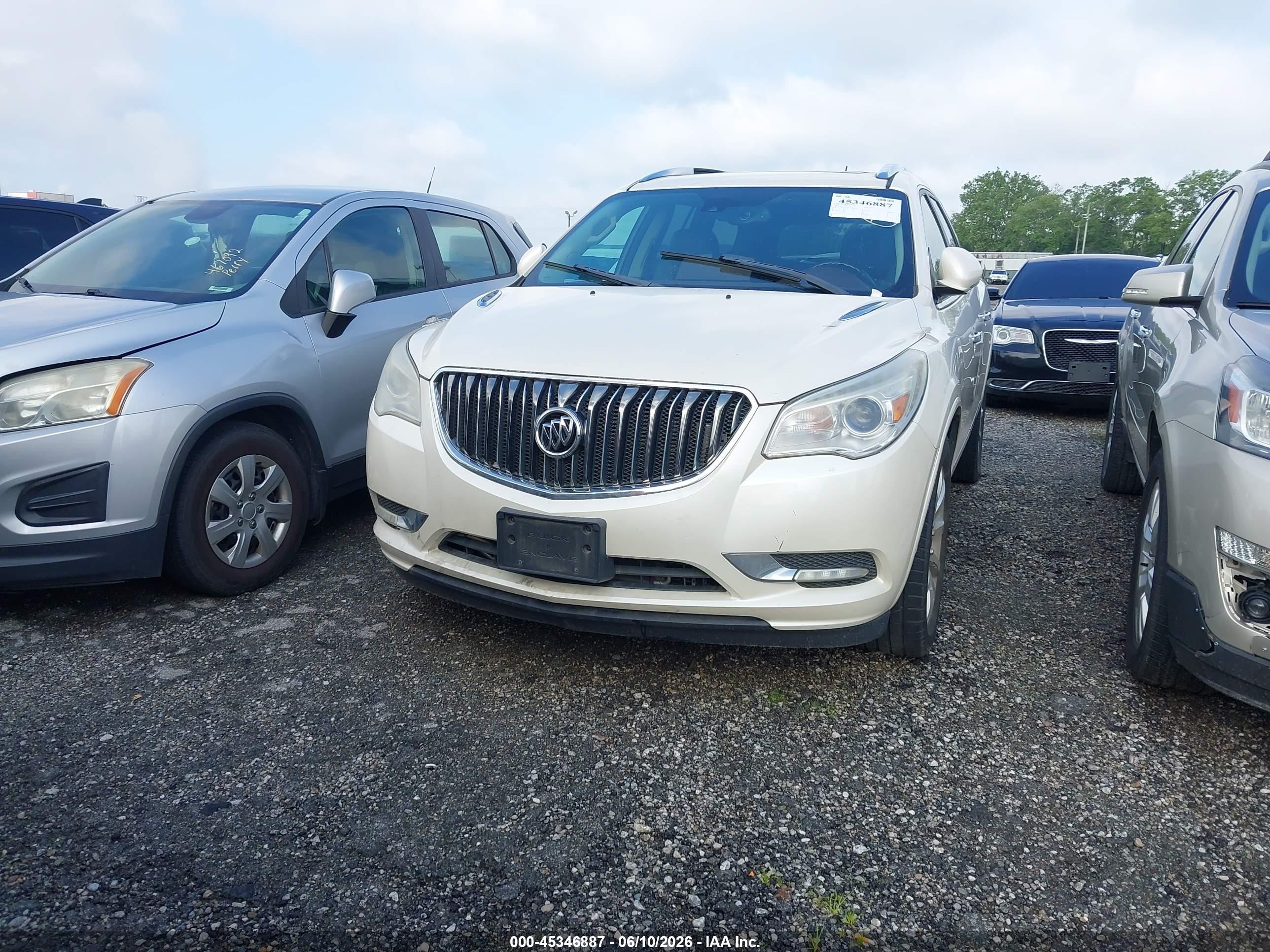 2014 Buick Enclave Premium White vin: 5GAKVCKD0EJ360707