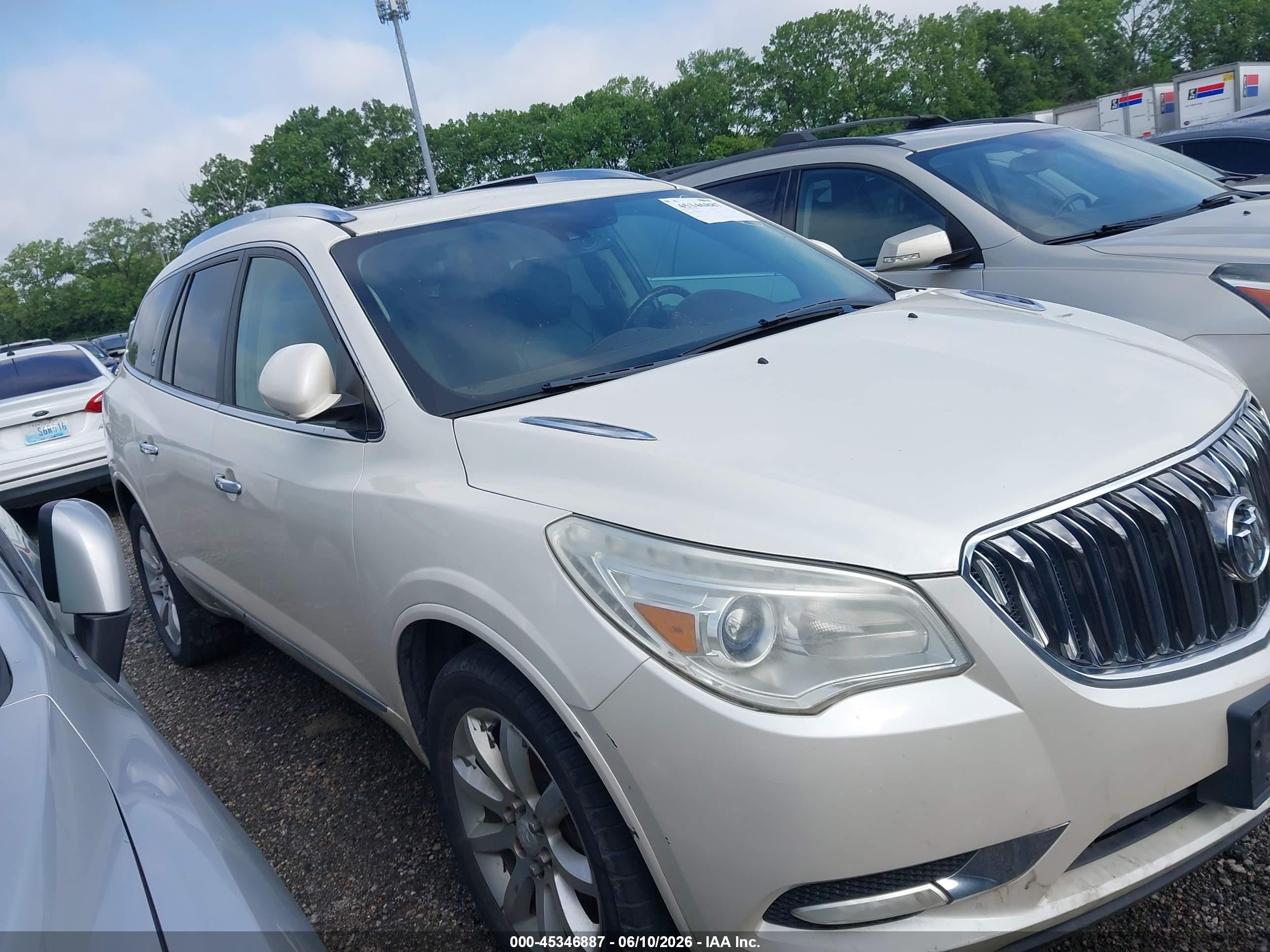 2014 Buick Enclave Premium White vin: 5GAKVCKD0EJ360707