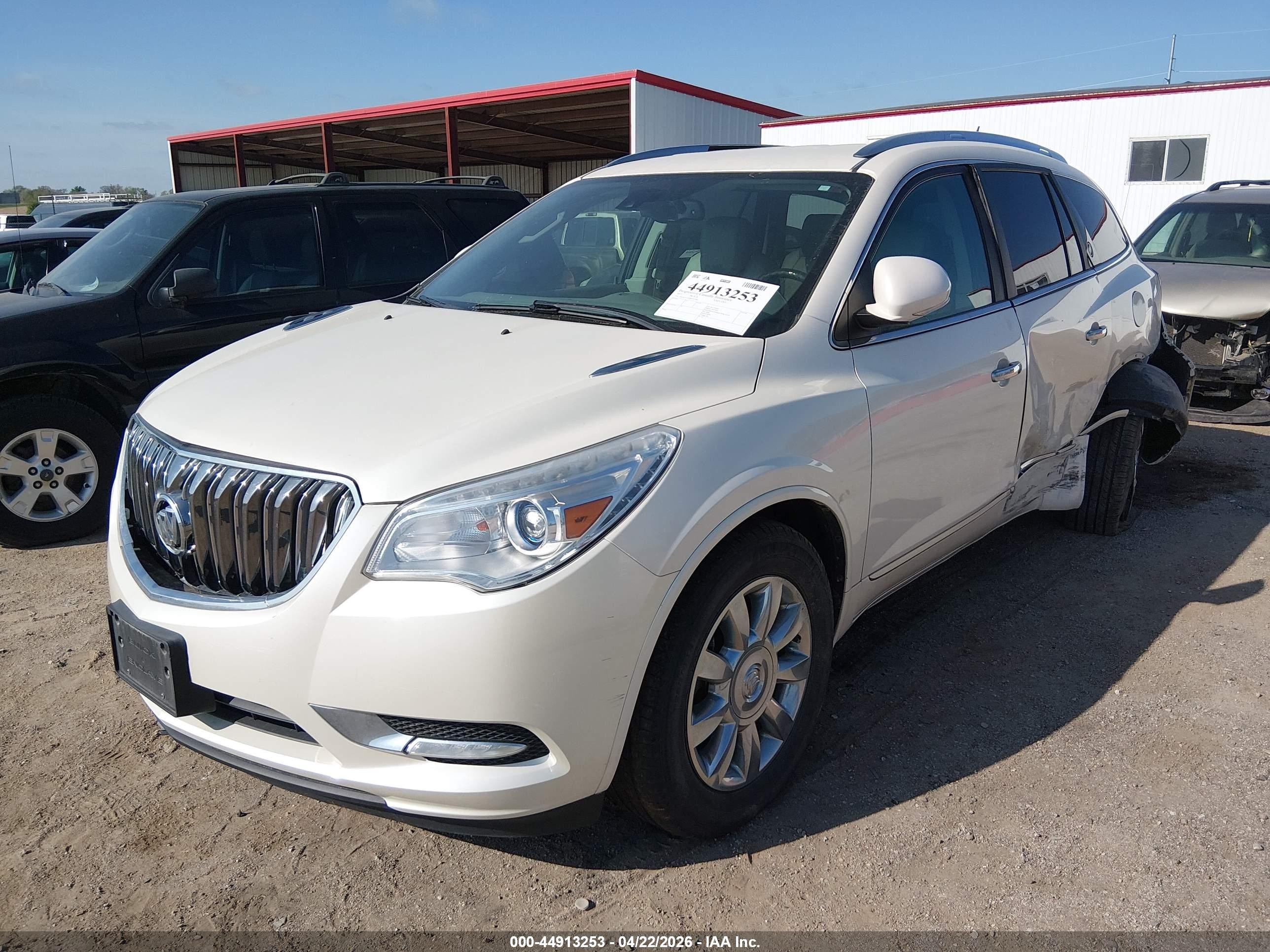 2015 Buick Enclave Premium White vin: 5GAKVCKD0FJ102981