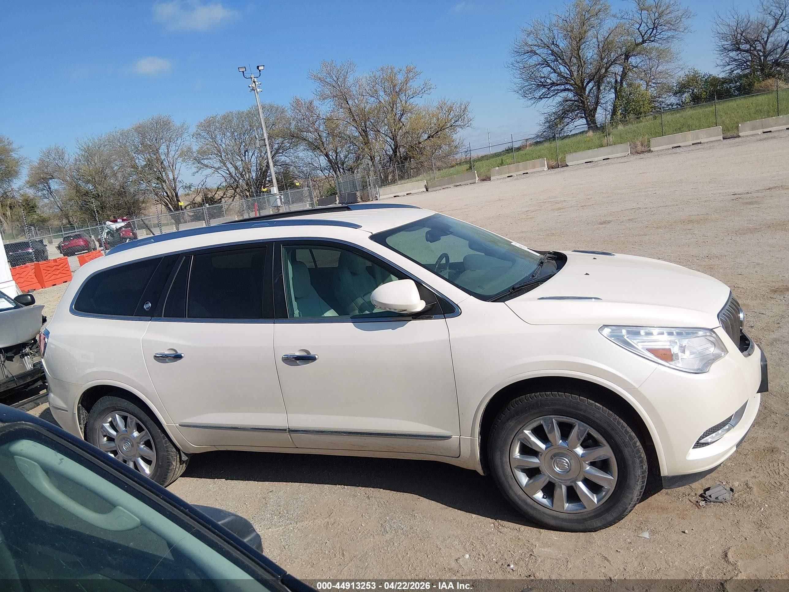 2015 Buick Enclave Premium White vin: 5GAKVCKD0FJ102981