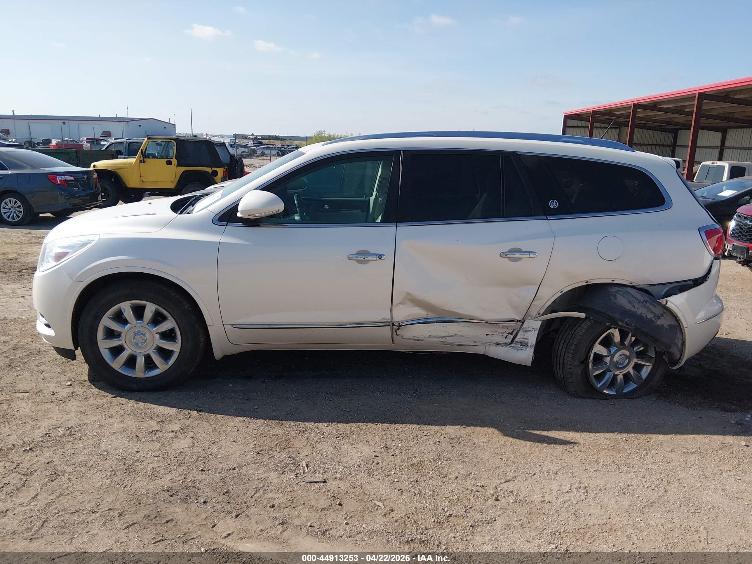 2015 Buick Enclave Premium White vin: 5GAKVCKD0FJ102981