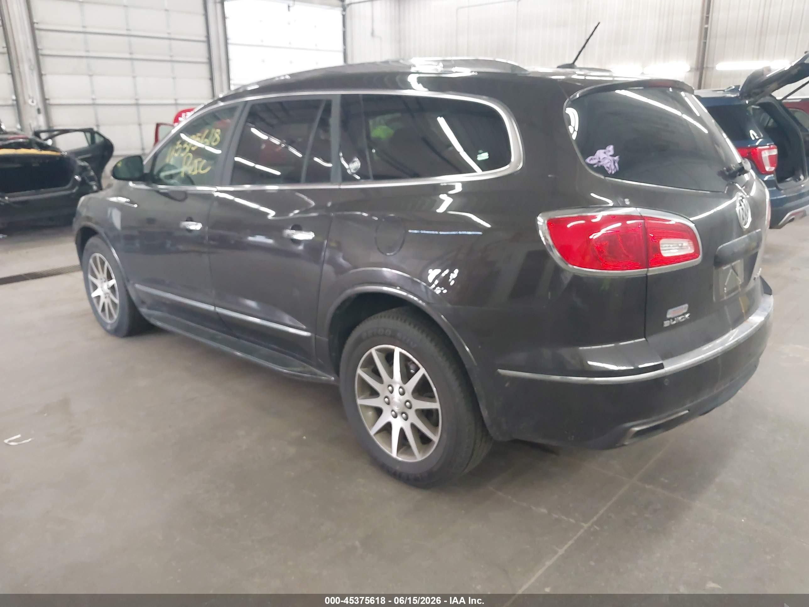 2013 Buick Enclave Leather Black vin: 5GAKVCKD1DJ113632