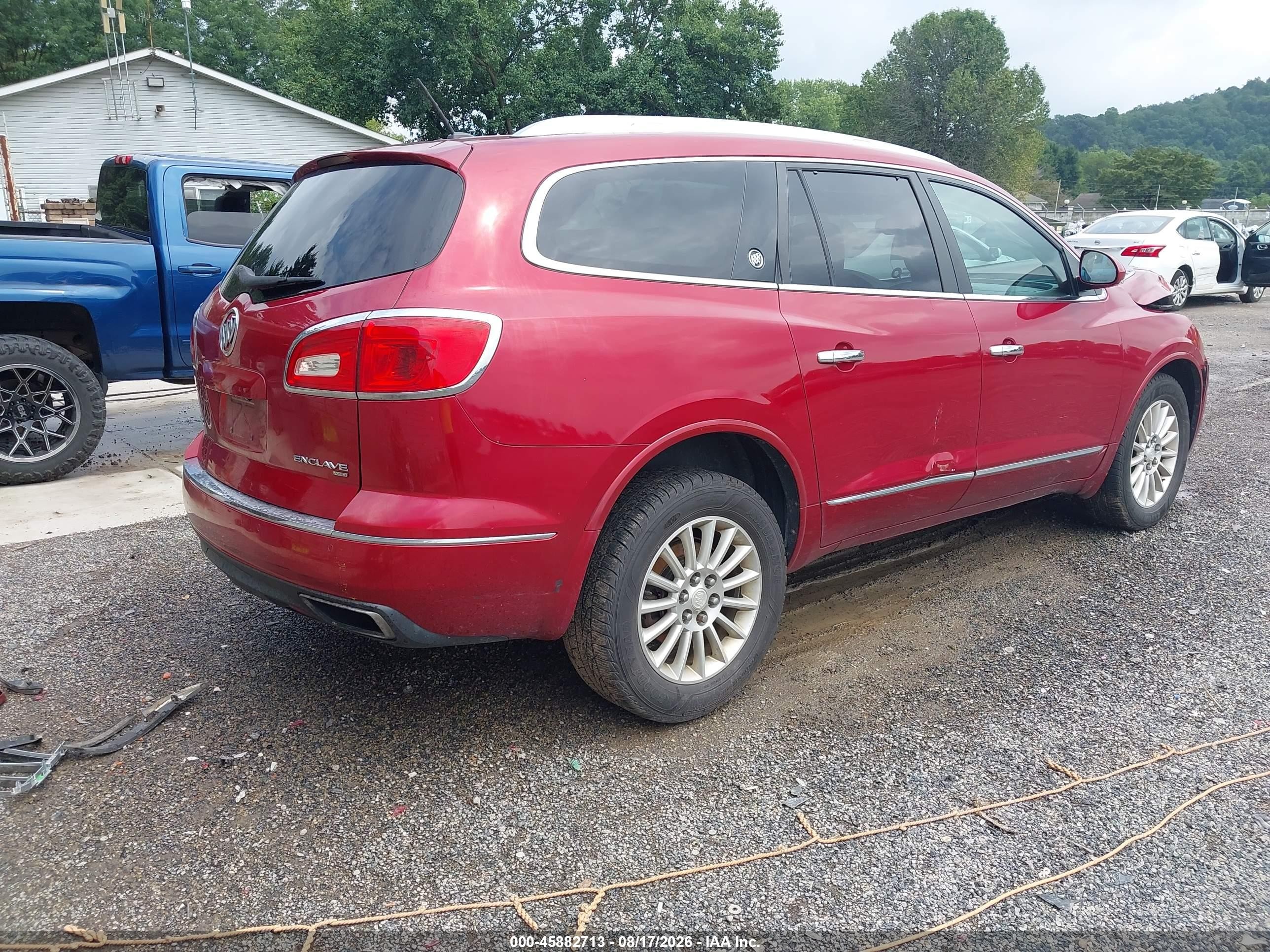2013 Buick Enclave Leather Red vin: 5GAKVCKD1DJ265765