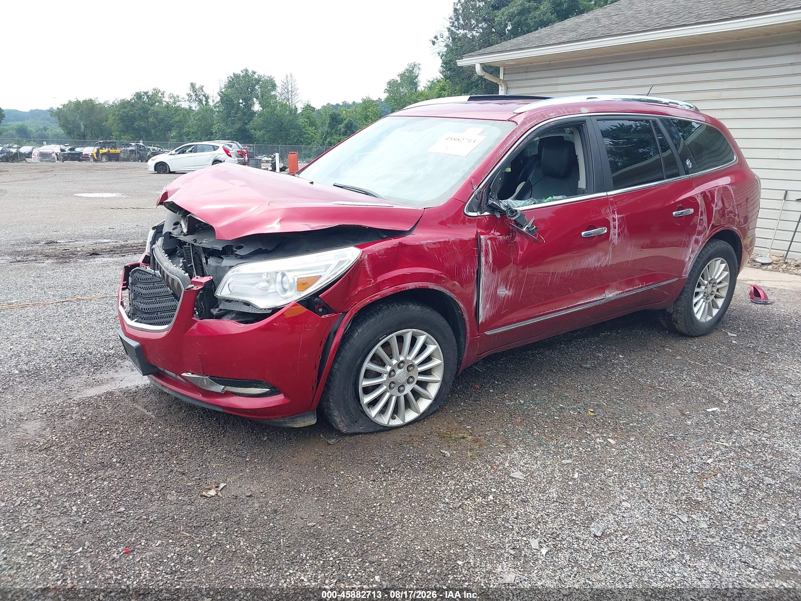 2013 Buick Enclave Leather Red vin: 5GAKVCKD1DJ265765