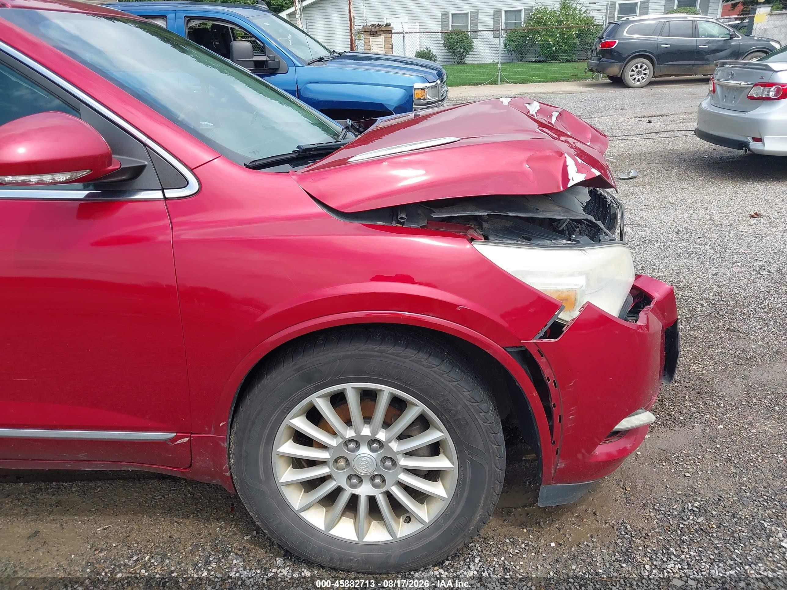 2013 Buick Enclave Leather Red vin: 5GAKVCKD1DJ265765
