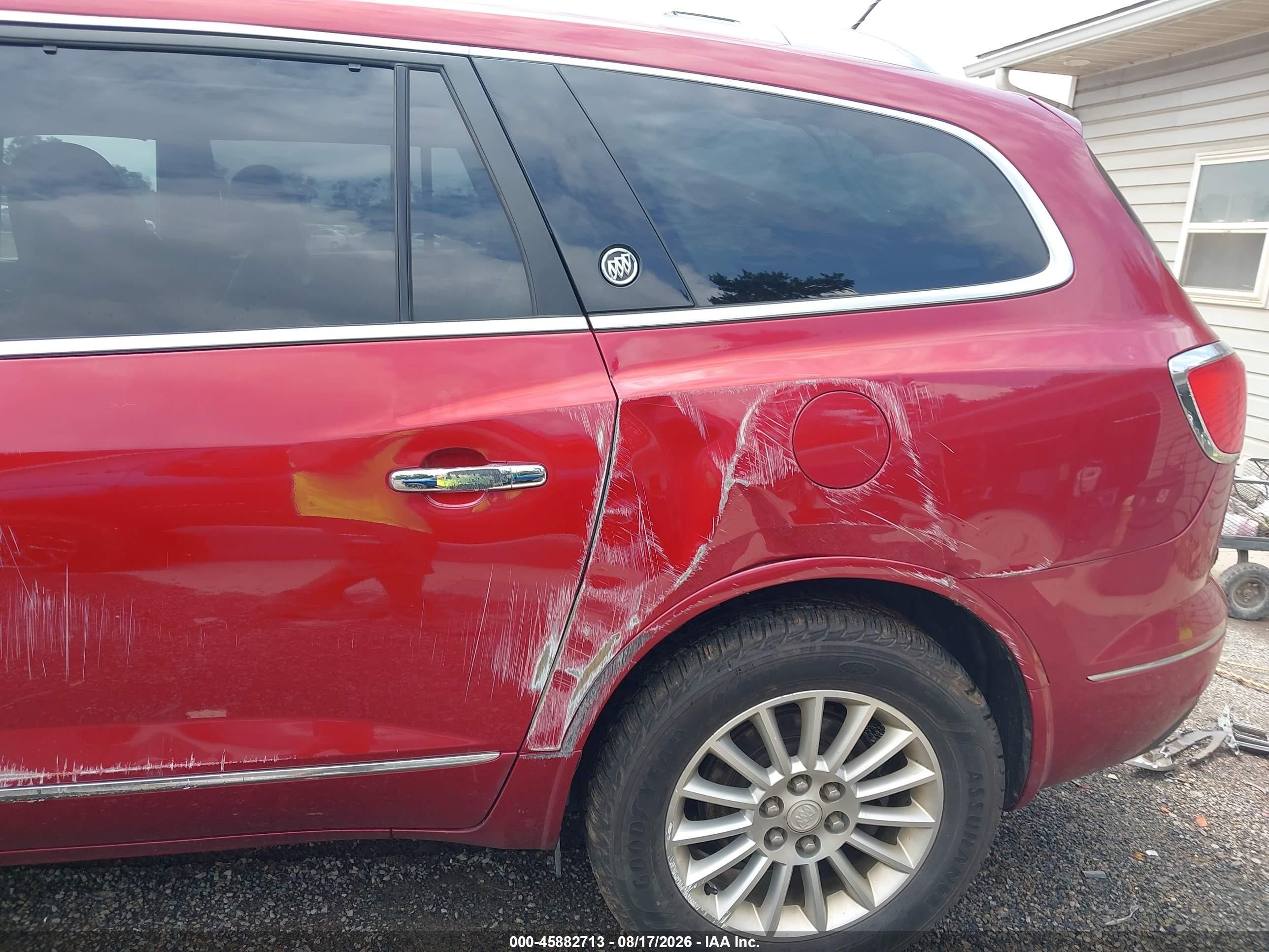 2013 Buick Enclave Leather Red vin: 5GAKVCKD1DJ265765