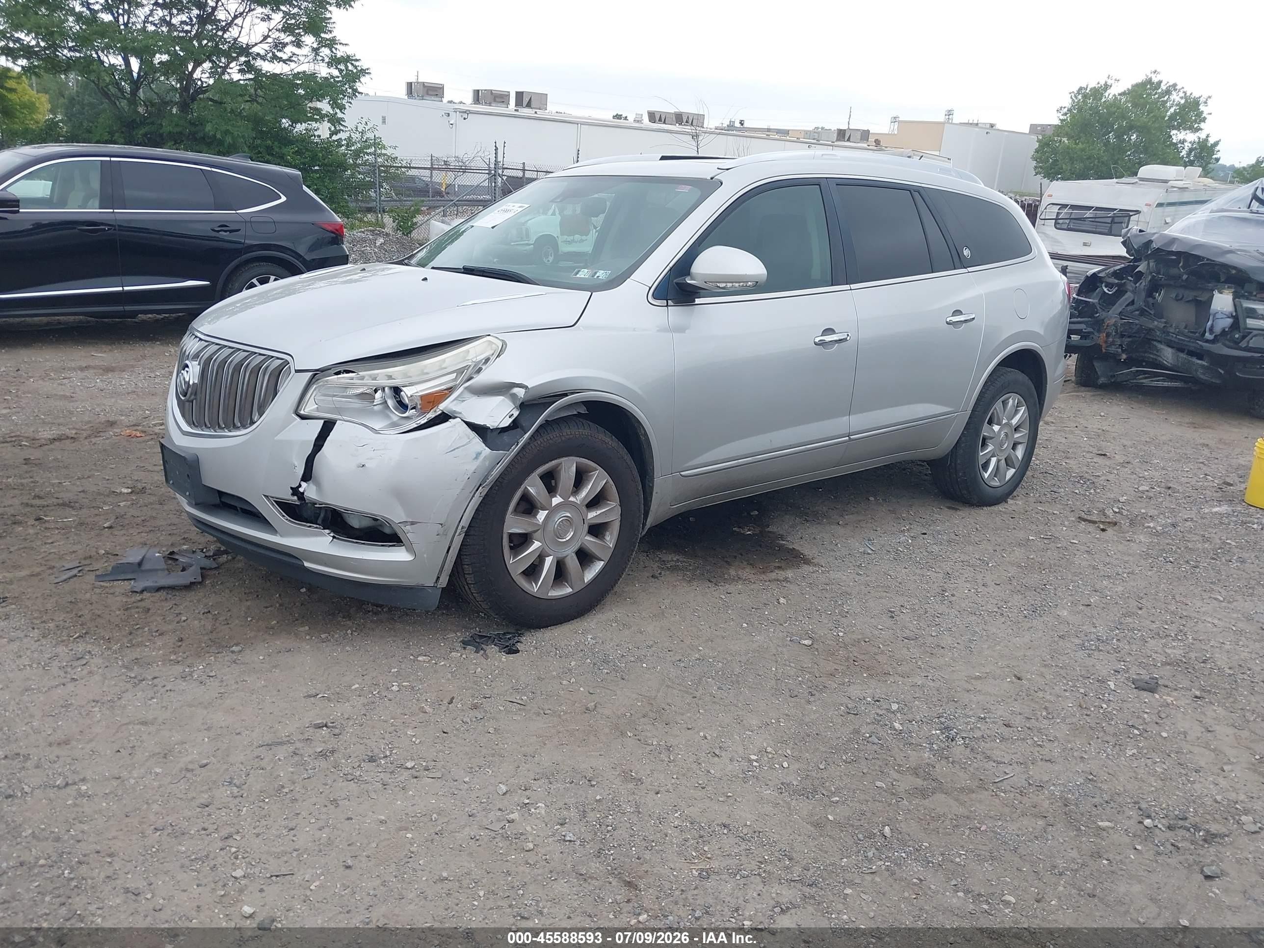 2014 Buick Enclave Premium Silver vin: 5GAKVCKD1EJ129640
