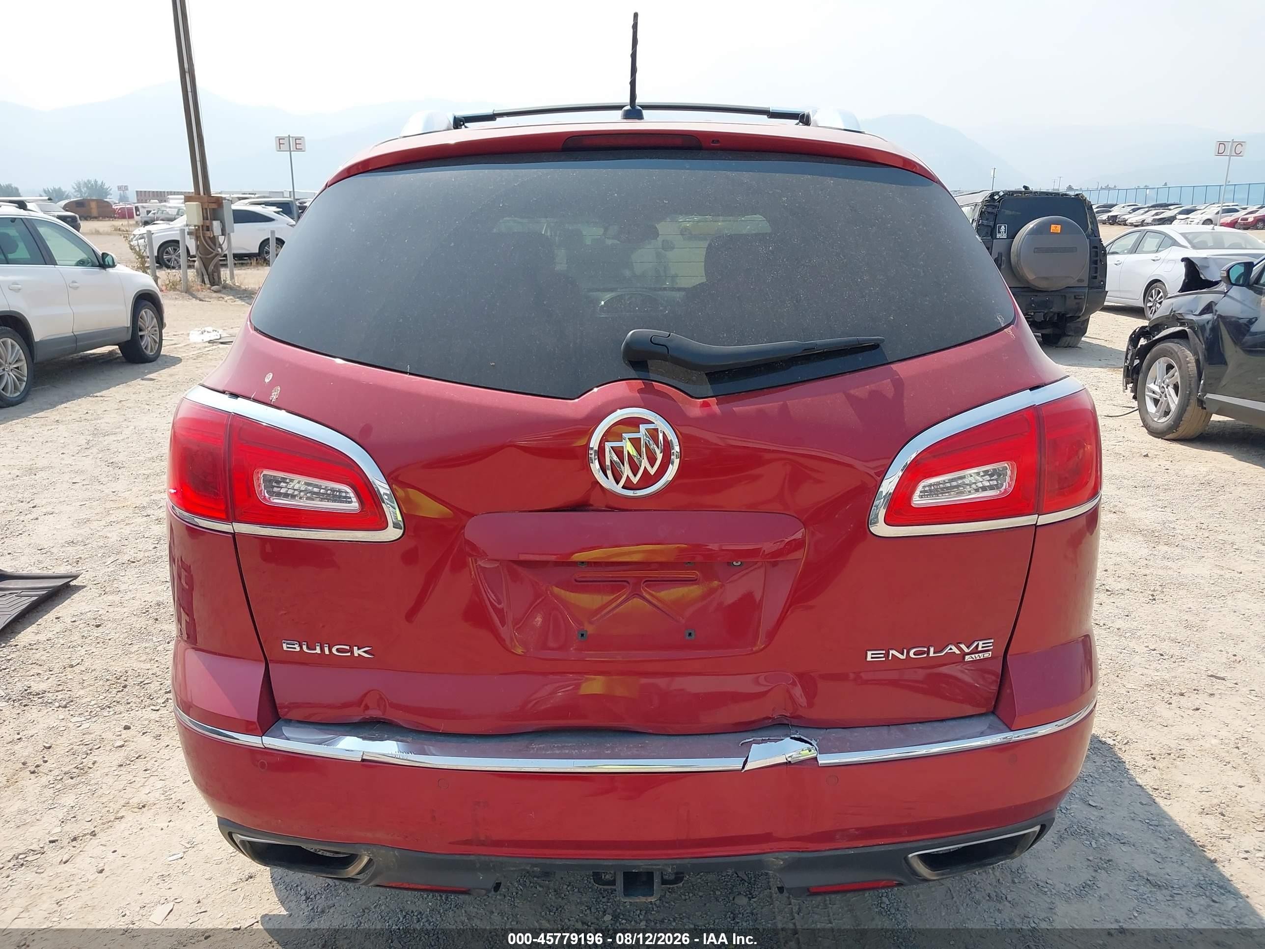 2013 Buick Enclave Leather Red vin: 5GAKVCKD2DJ255892