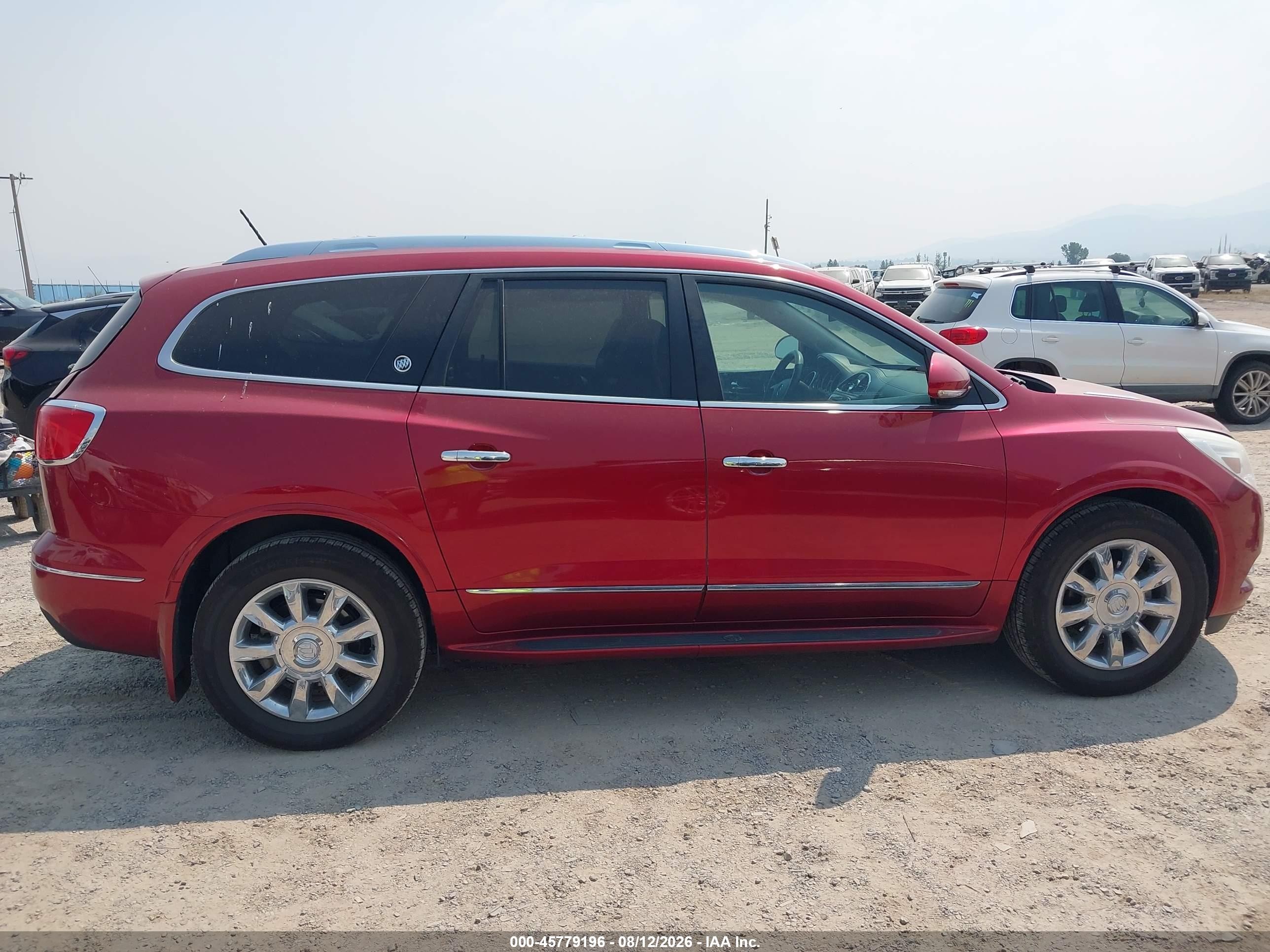 2013 Buick Enclave Leather Red vin: 5GAKVCKD2DJ255892