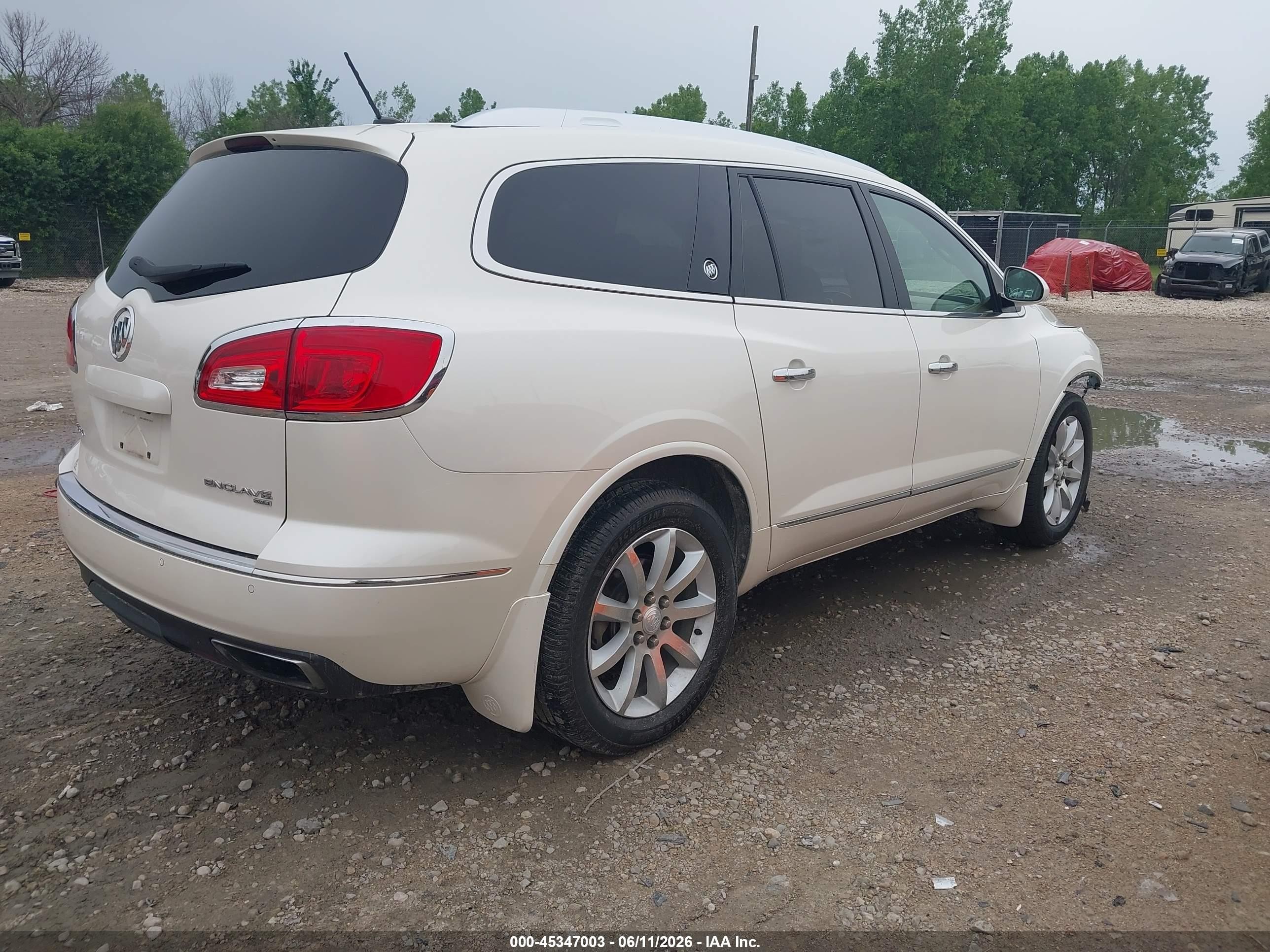 2015 Buick Enclave Premium White vin: 5GAKVCKD2FJ172207