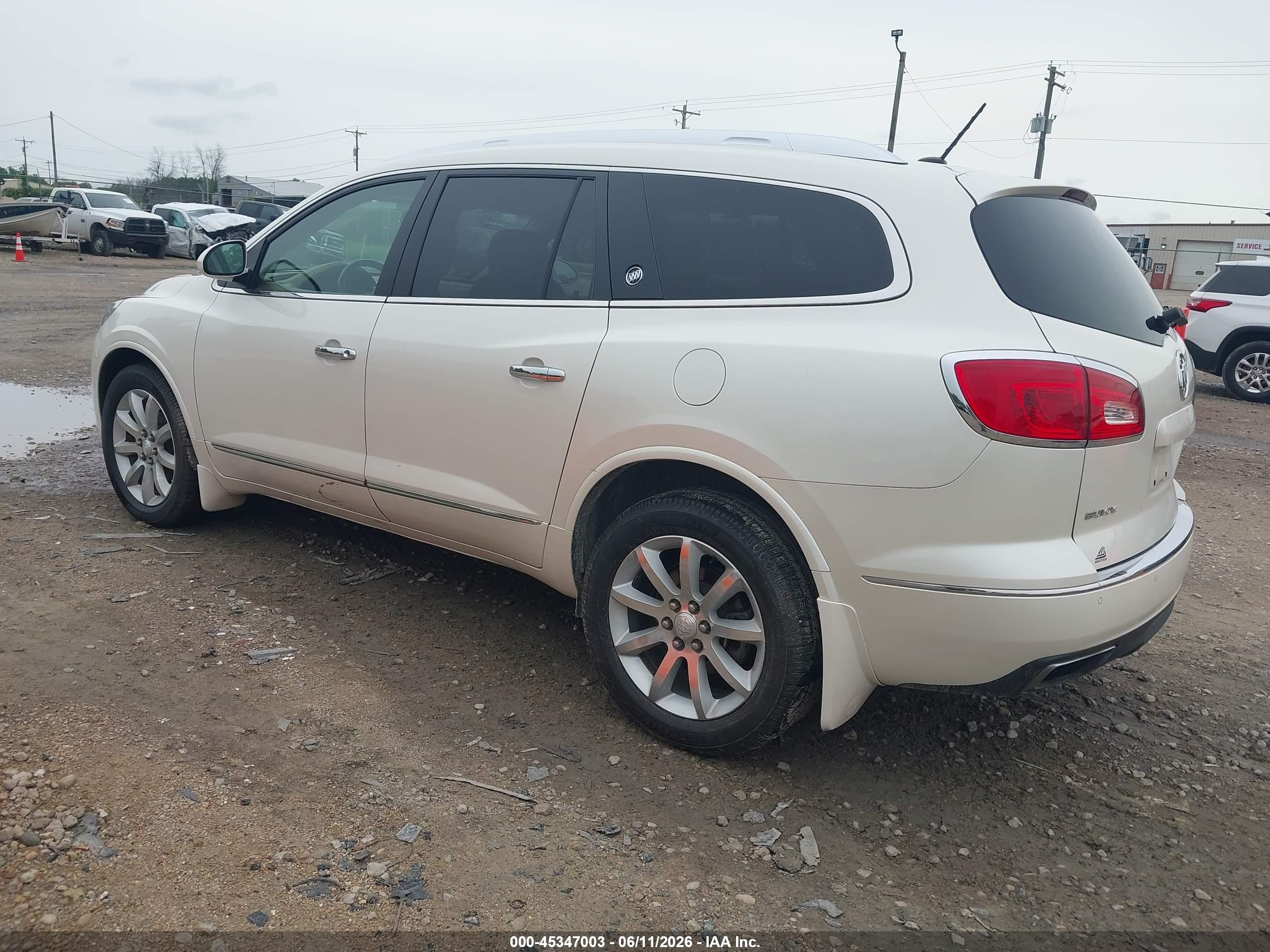 2015 Buick Enclave Premium White vin: 5GAKVCKD2FJ172207