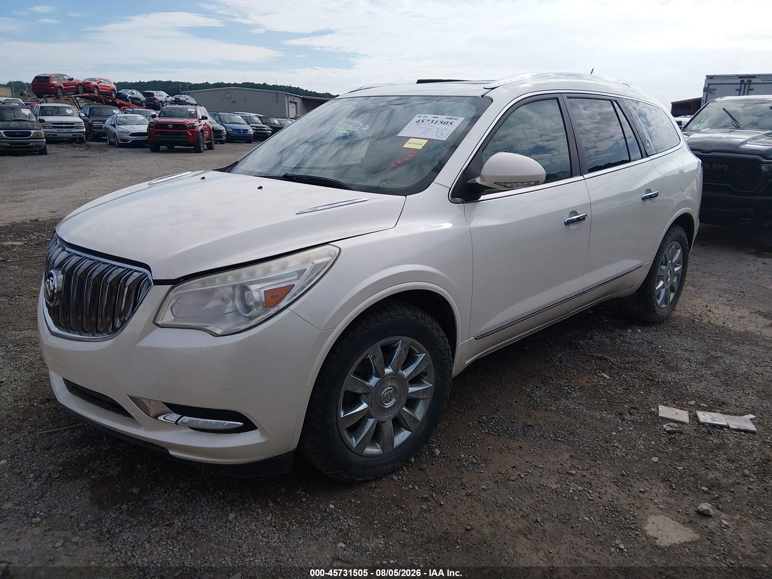 2015 Buick Enclave Premium White vin: 5GAKVCKD2FJ255586