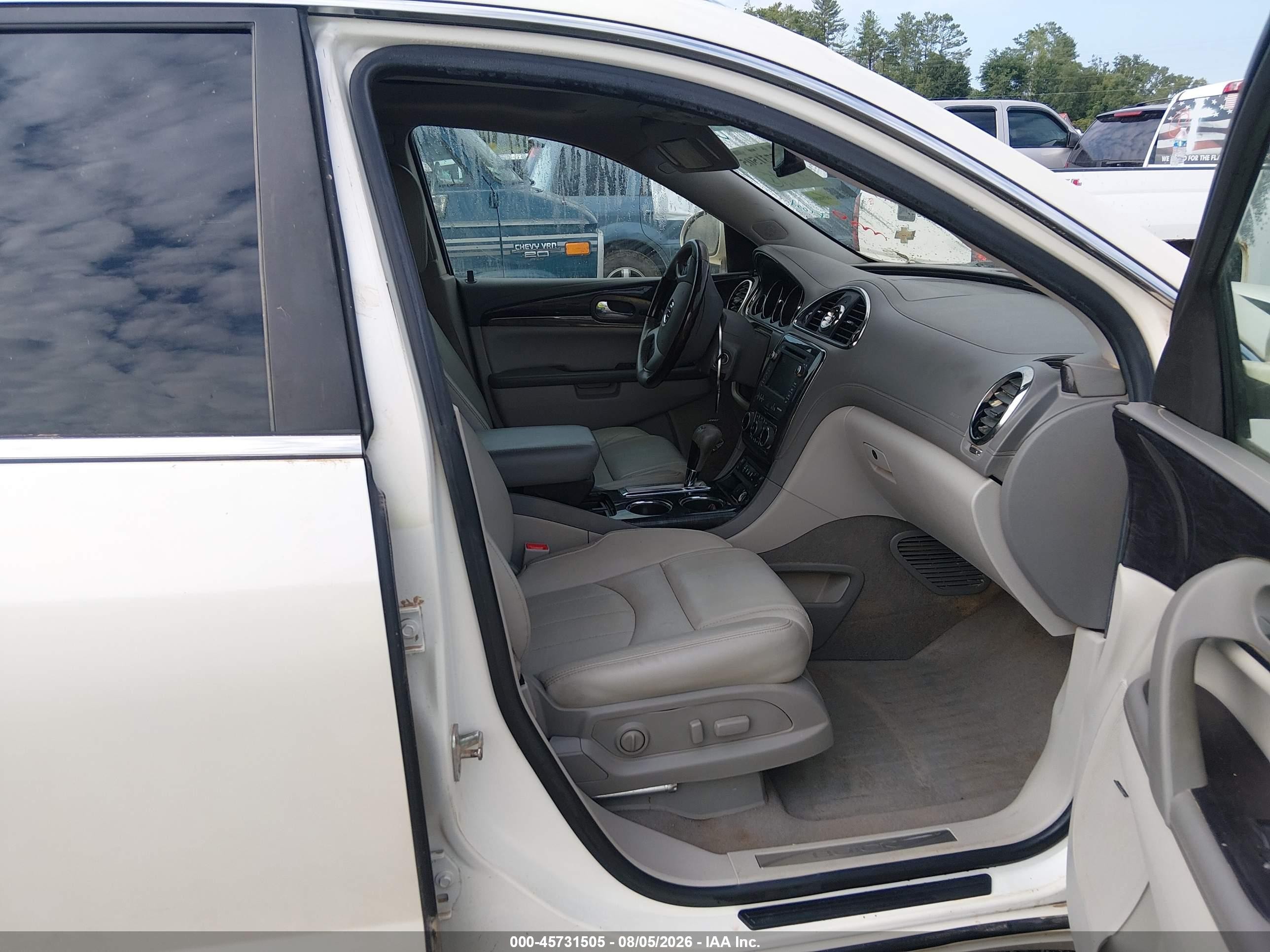 2015 Buick Enclave Premium White vin: 5GAKVCKD2FJ255586