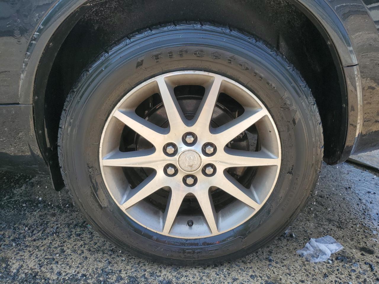 2013 Buick Enclave Black vin: 5GAKVCKD3DJ118301 Damage: Left Rear Wheel, Curb Rash, 3 To 4 Inches
