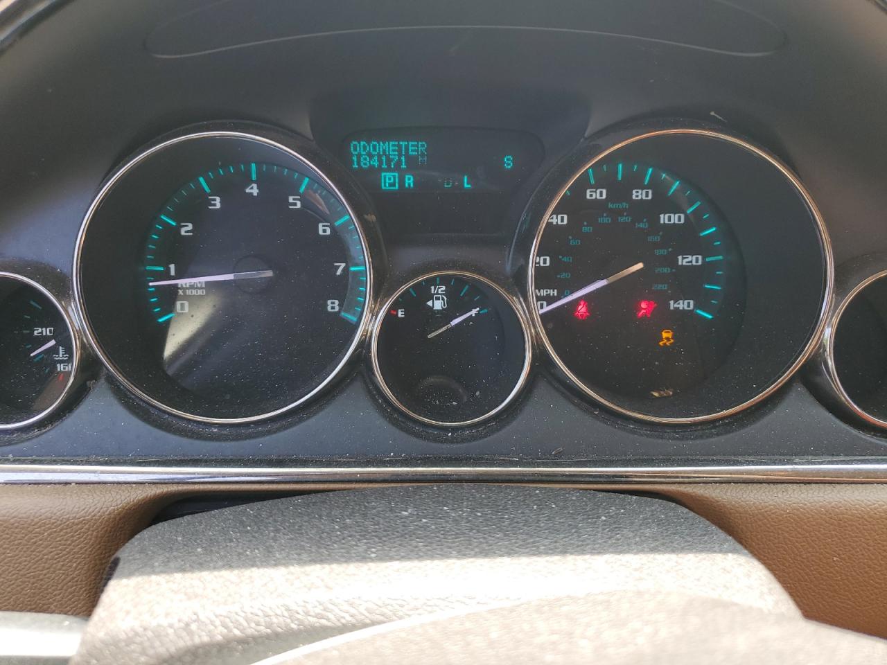 2013 Buick Enclave Black vin: 5GAKVCKD3DJ118301 Damage: Warning Light - Air Bag, On, Unacceptable