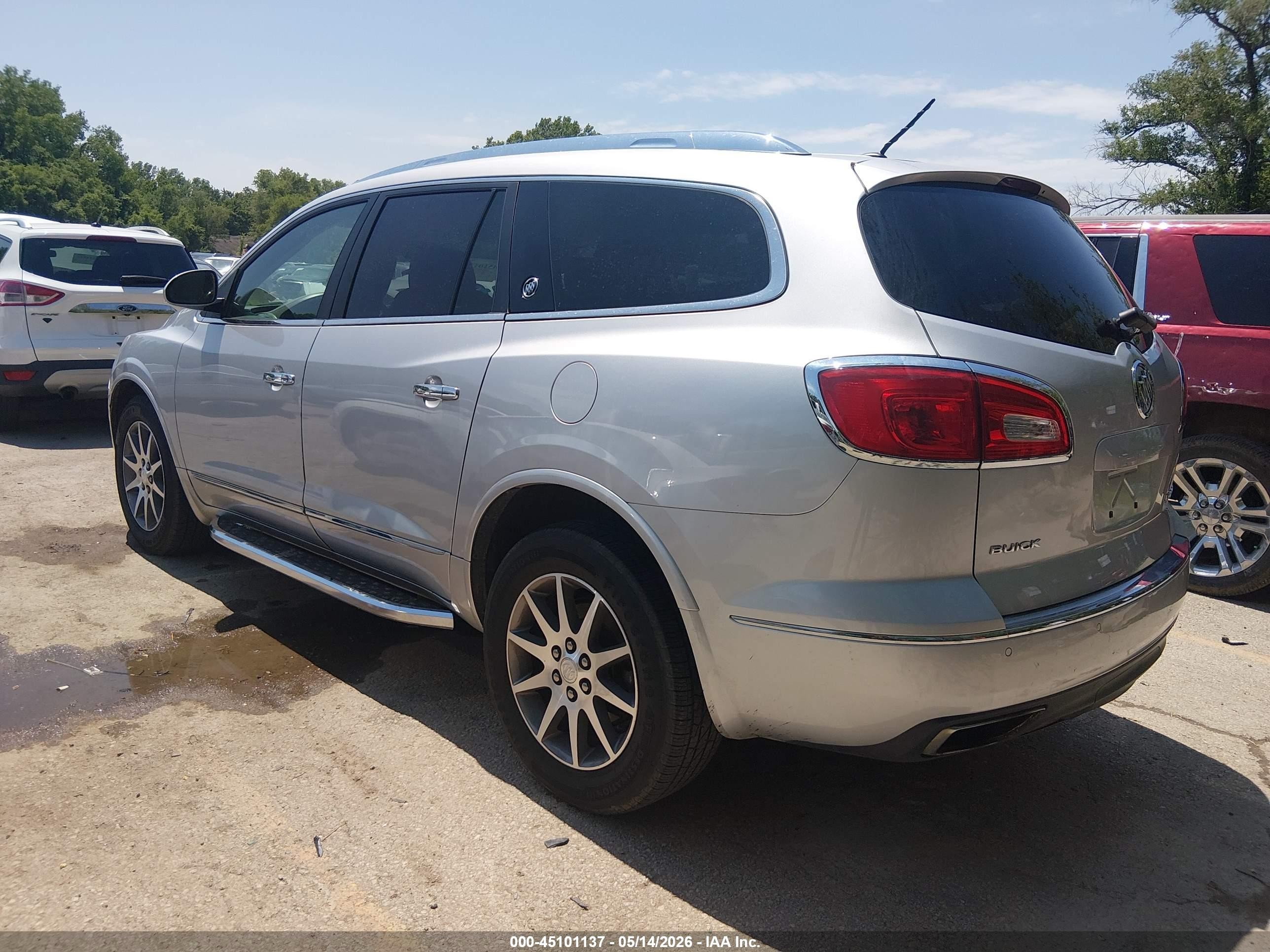 2013 Buick Enclave Leather Silver vin: 5GAKVCKD3DJ155316
