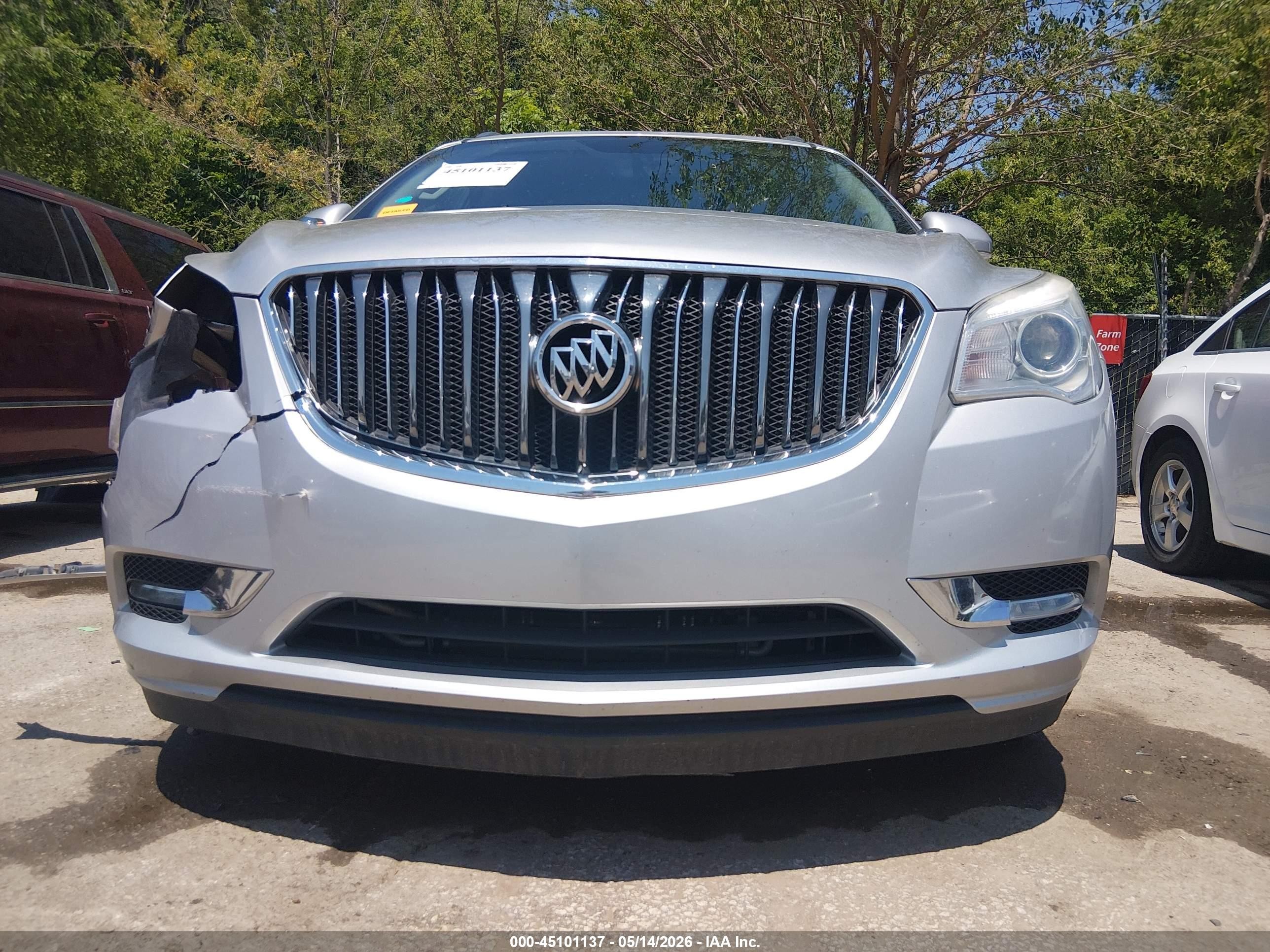 2013 Buick Enclave Leather Silver vin: 5GAKVCKD3DJ155316
