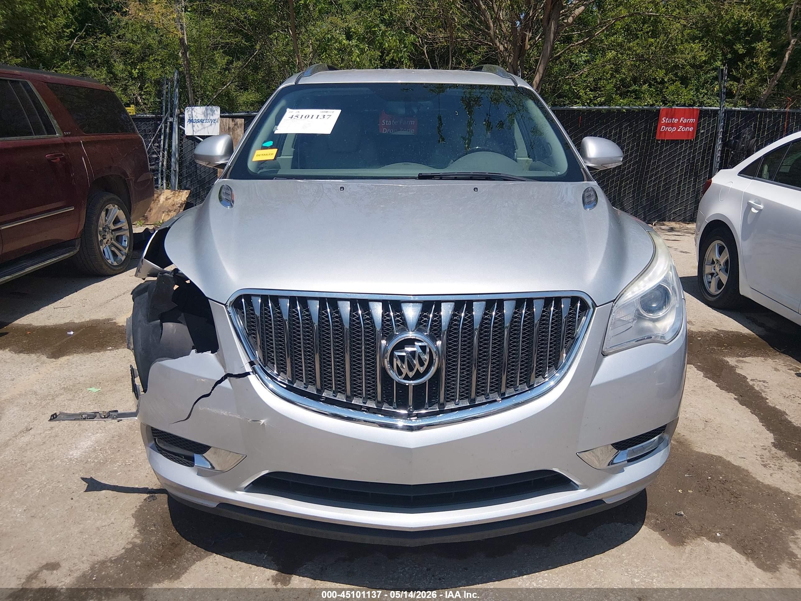 2013 Buick Enclave Leather Silver vin: 5GAKVCKD3DJ155316