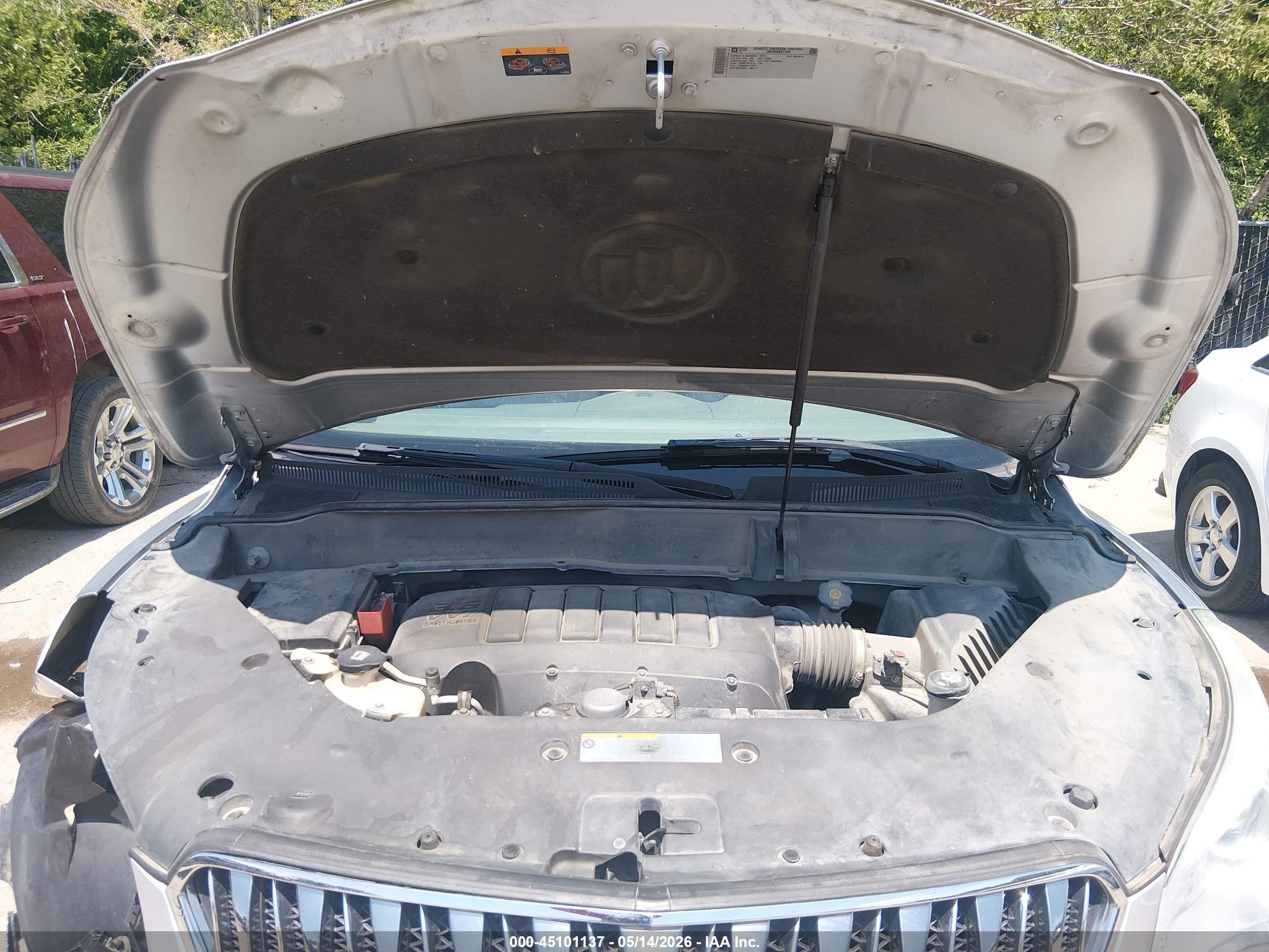 2013 Buick Enclave Leather Silver vin: 5GAKVCKD3DJ155316