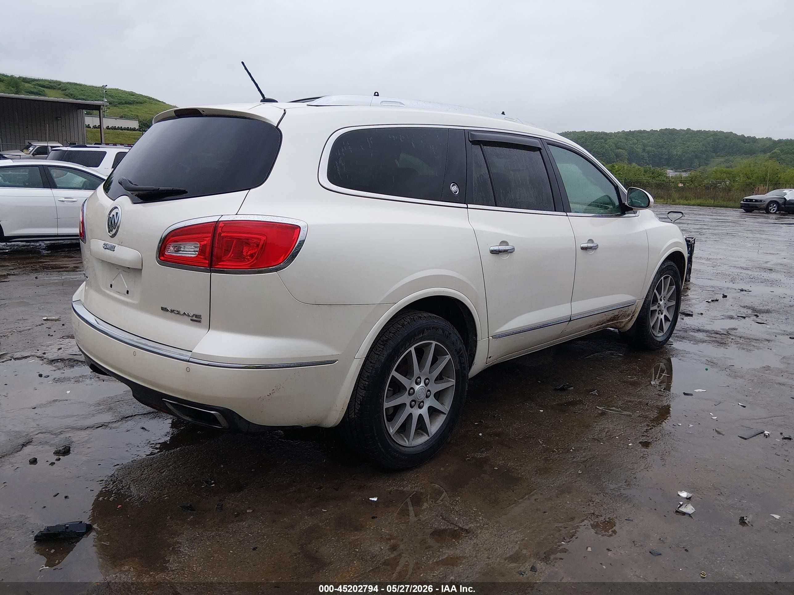 2013 Buick Enclave Leather White vin: 5GAKVCKD3DJ163920