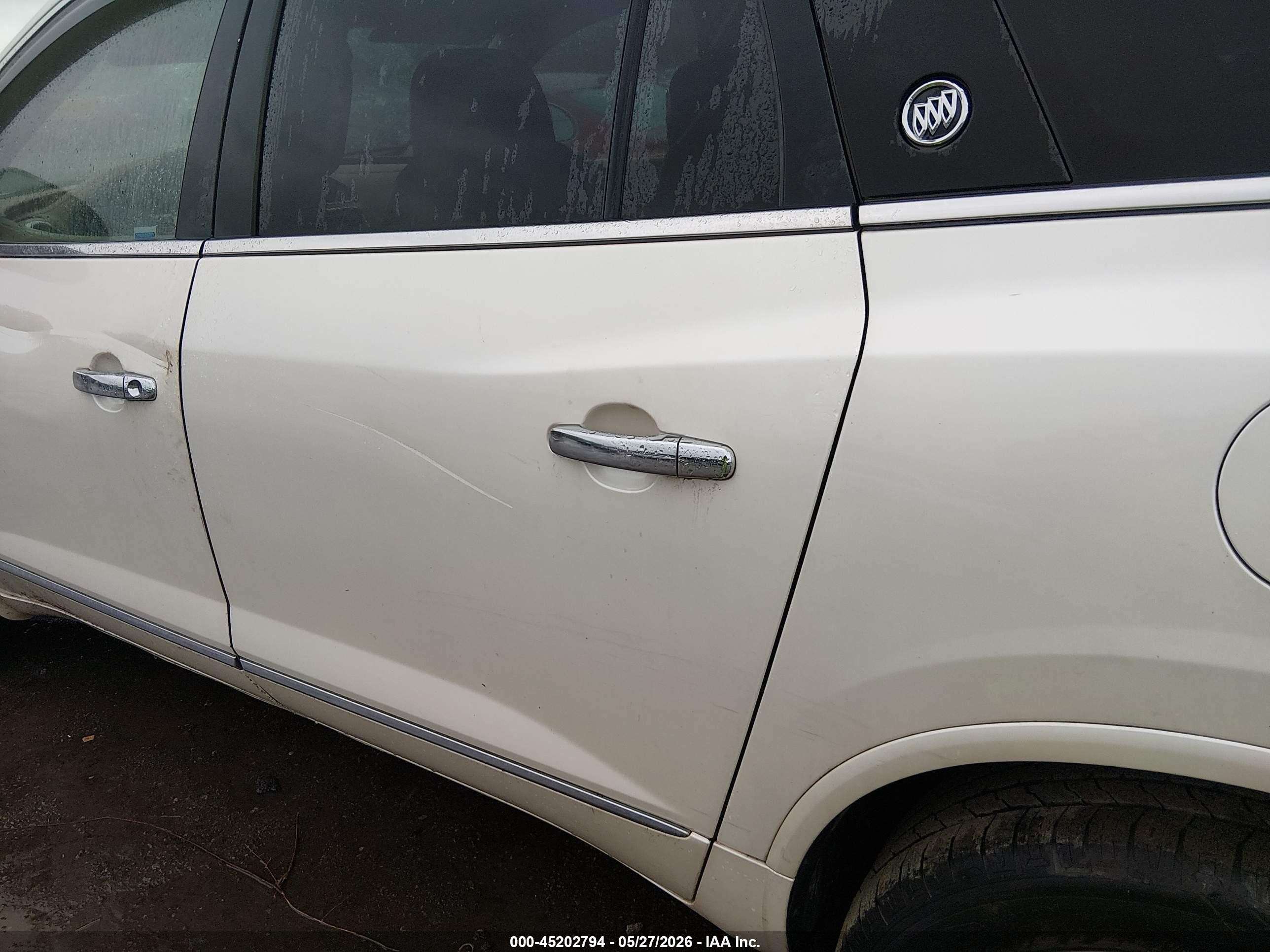 2013 Buick Enclave Leather White vin: 5GAKVCKD3DJ163920