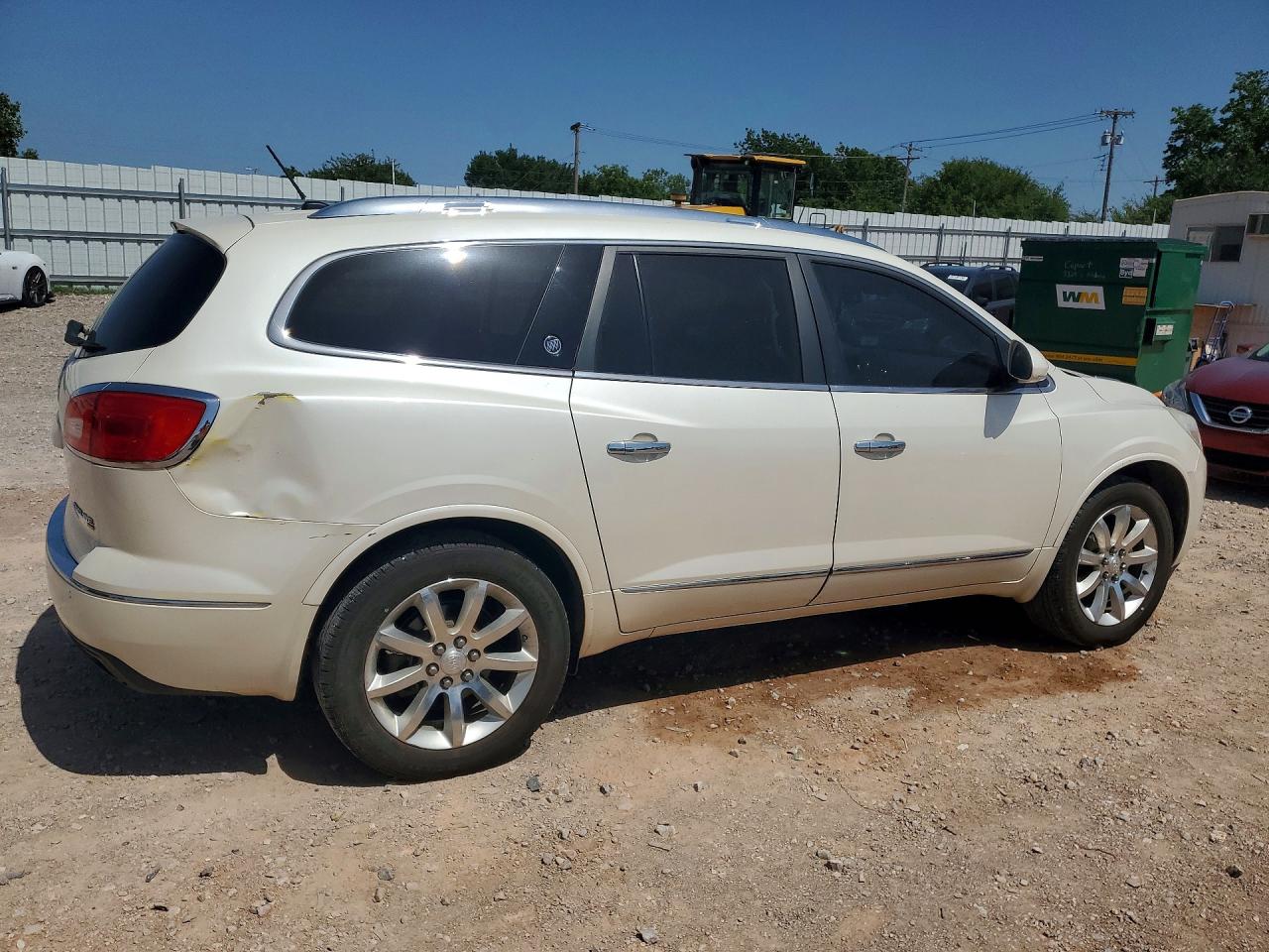 2014 Buick Enclave White vin: 5GAKVCKD3EJ275831