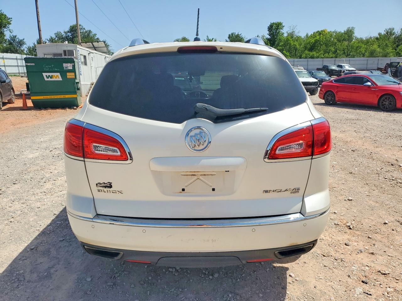 2014 Buick Enclave White vin: 5GAKVCKD3EJ275831
