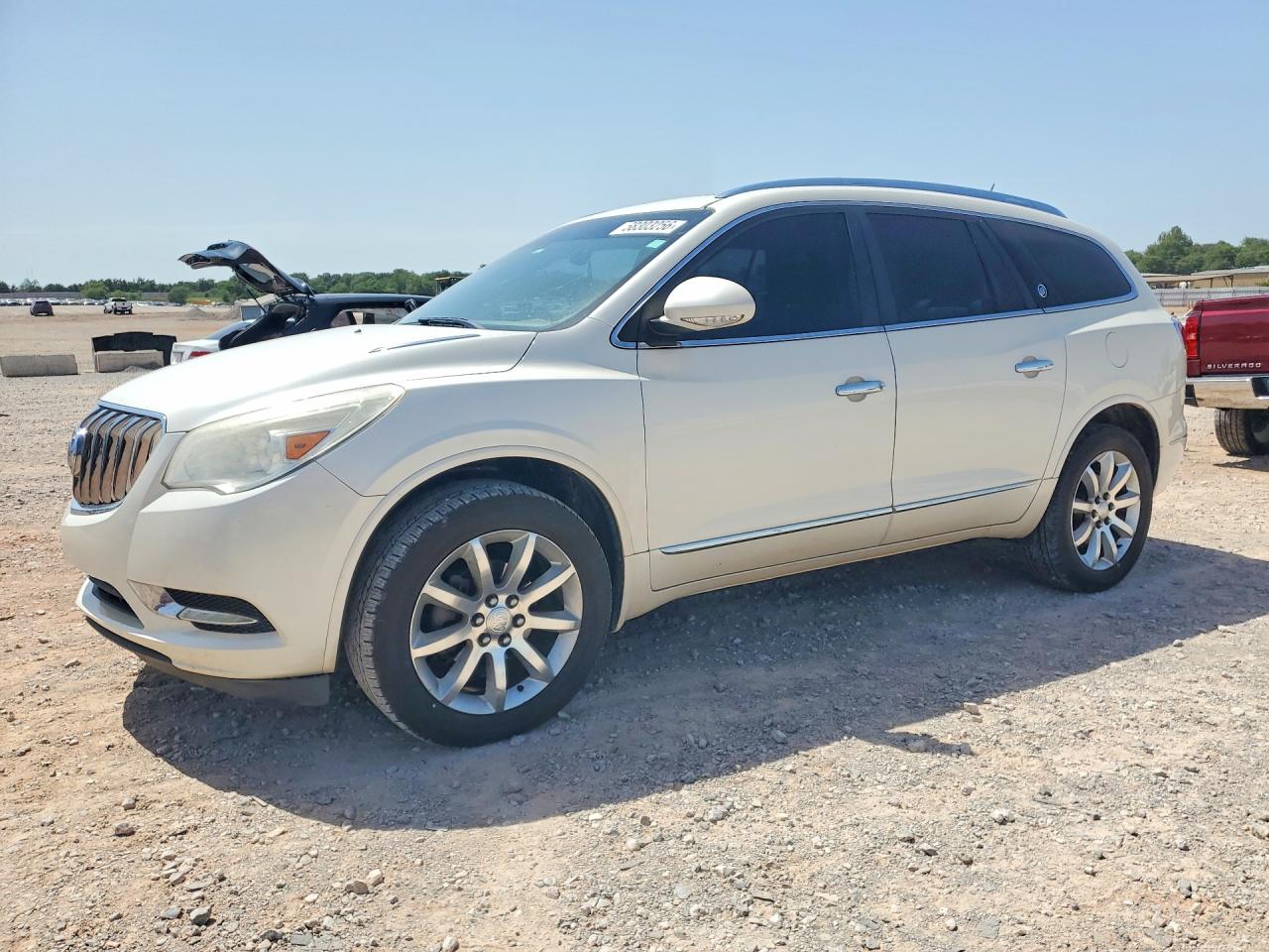 2014 Buick Enclave White vin: 5GAKVCKD3EJ275831