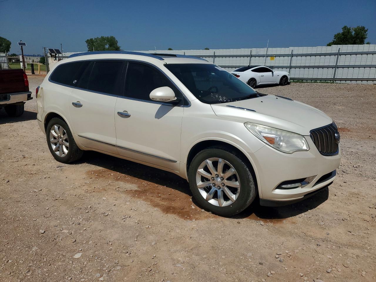 2014 Buick Enclave White vin: 5GAKVCKD3EJ275831