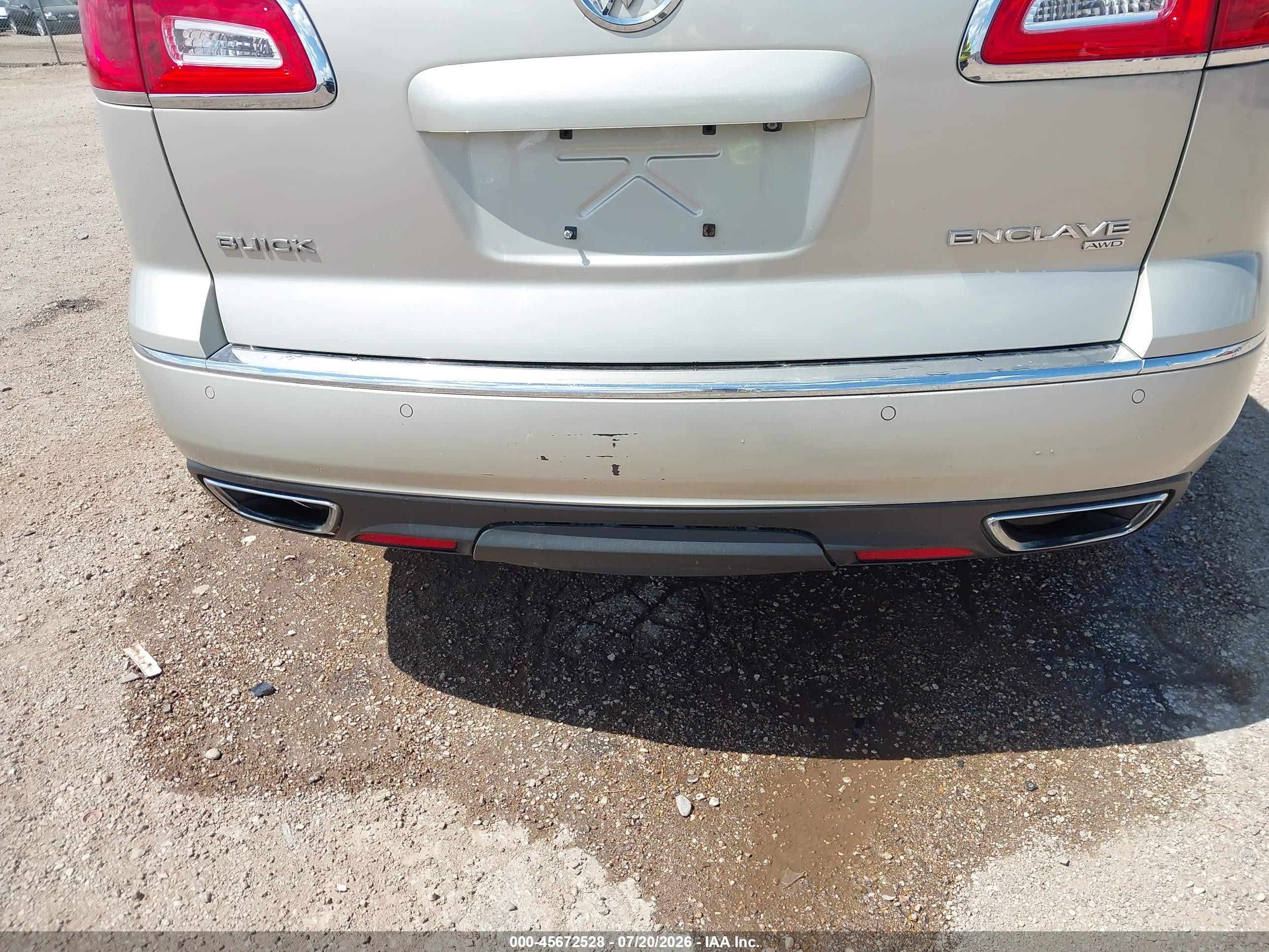 2014 Buick Enclave Premium Gray vin: 5GAKVCKD3EJ355520
