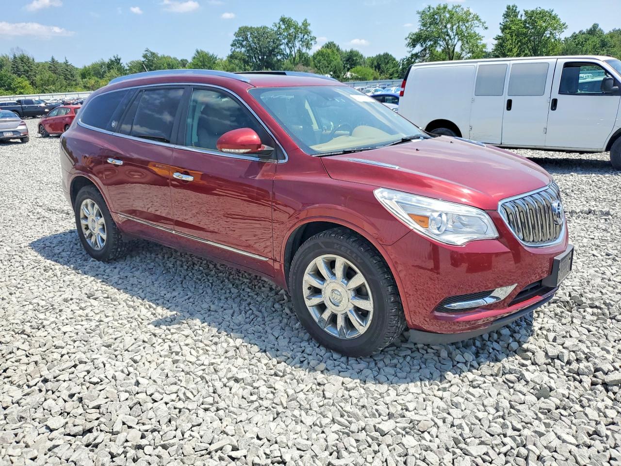 2015 Buick Enclave Red vin: 5GAKVCKD3FJ110508