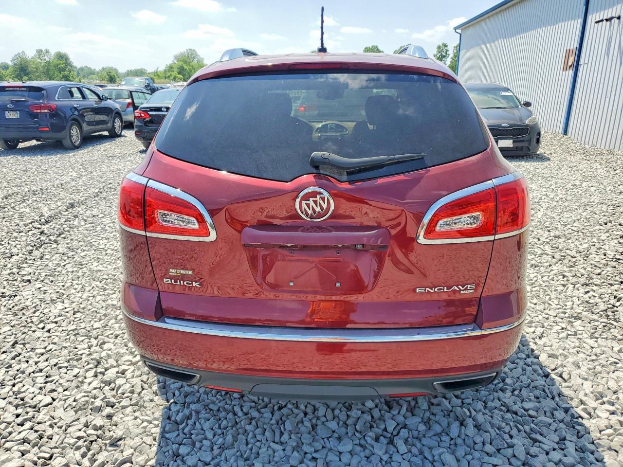 2015 Buick Enclave Red vin: 5GAKVCKD3FJ110508