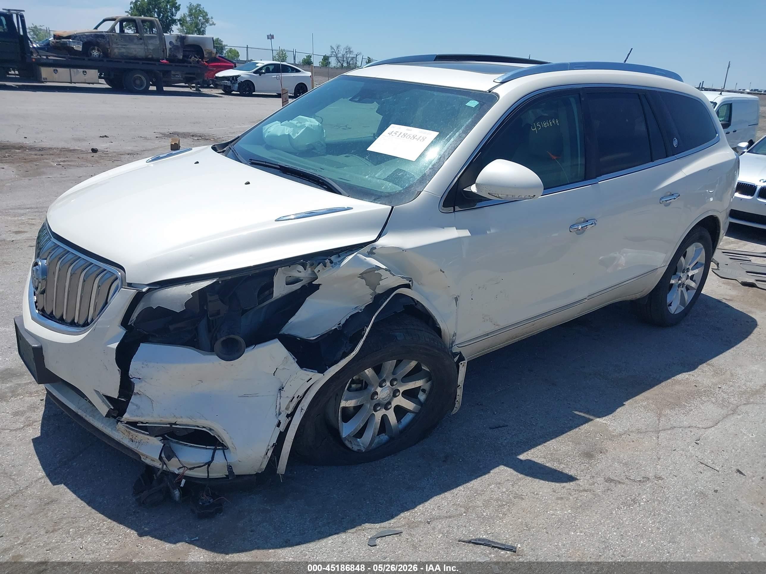 2015 Buick Enclave Premium White vin: 5GAKVCKD3FJ114008