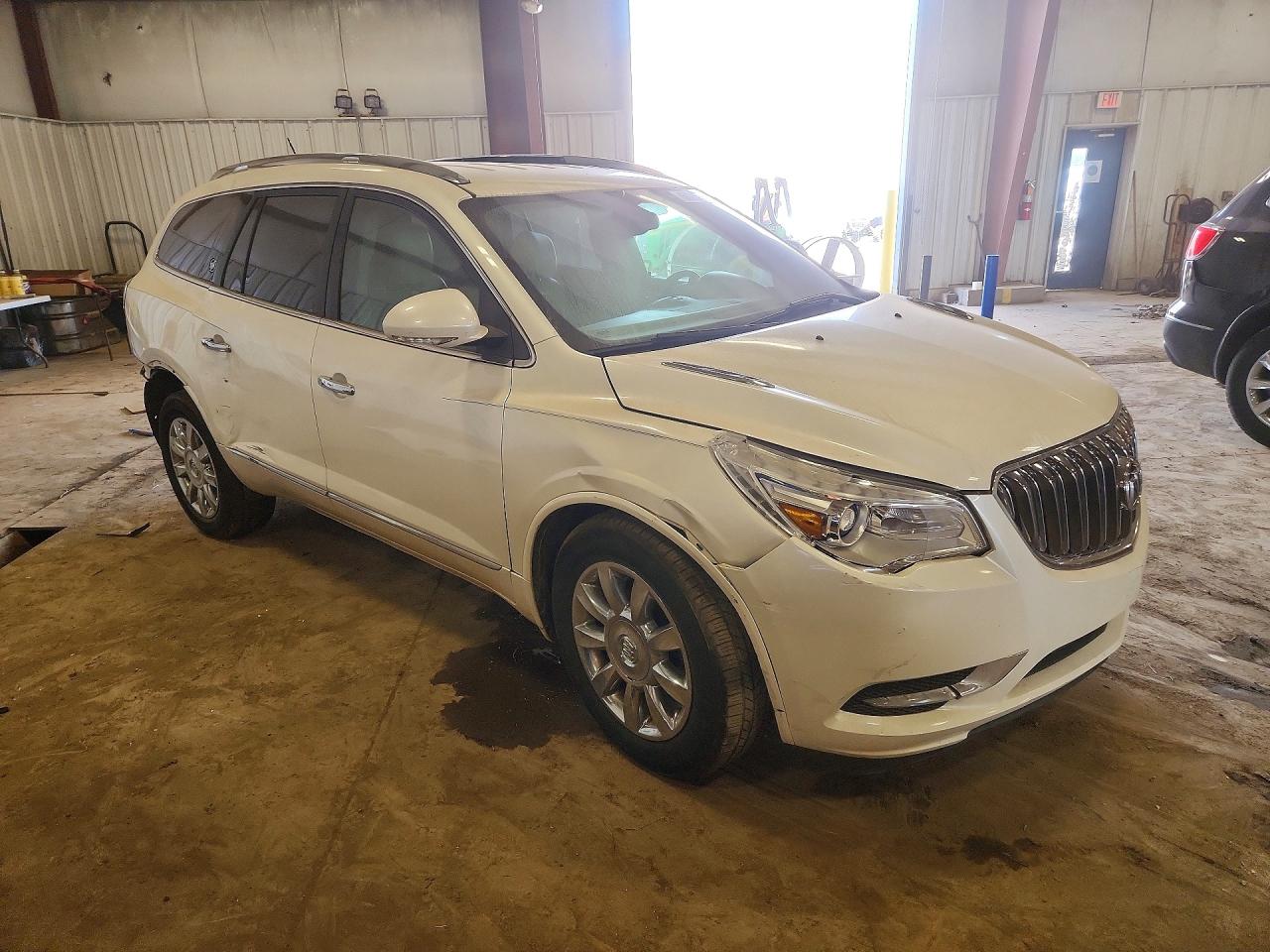 2015 Buick Enclave White vin: 5GAKVCKD3FJ124957
